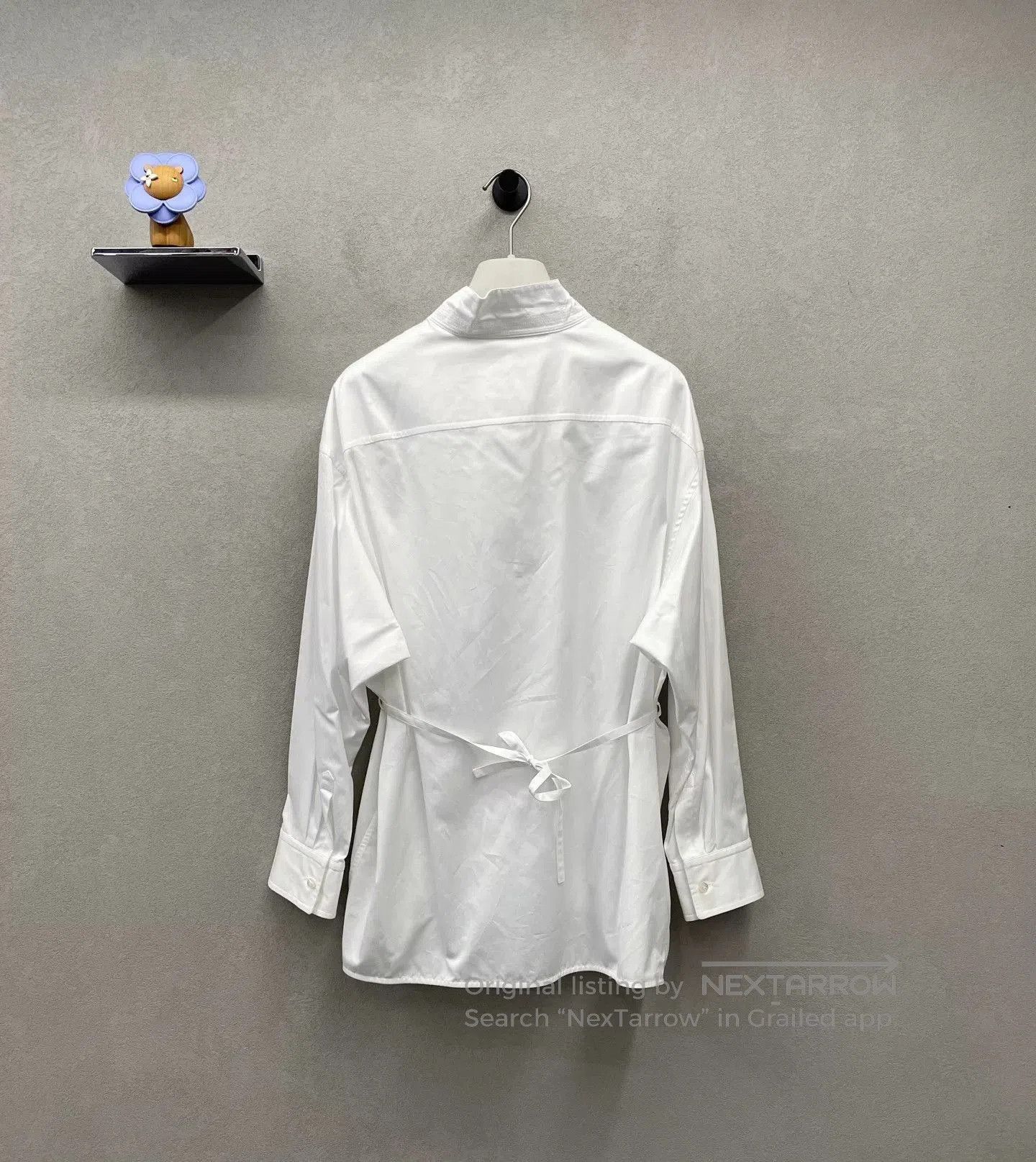 Hermes Hermes White Stand Collar Shirt. Size US S / EU 44-46 / 1 - 3 Thumbnail