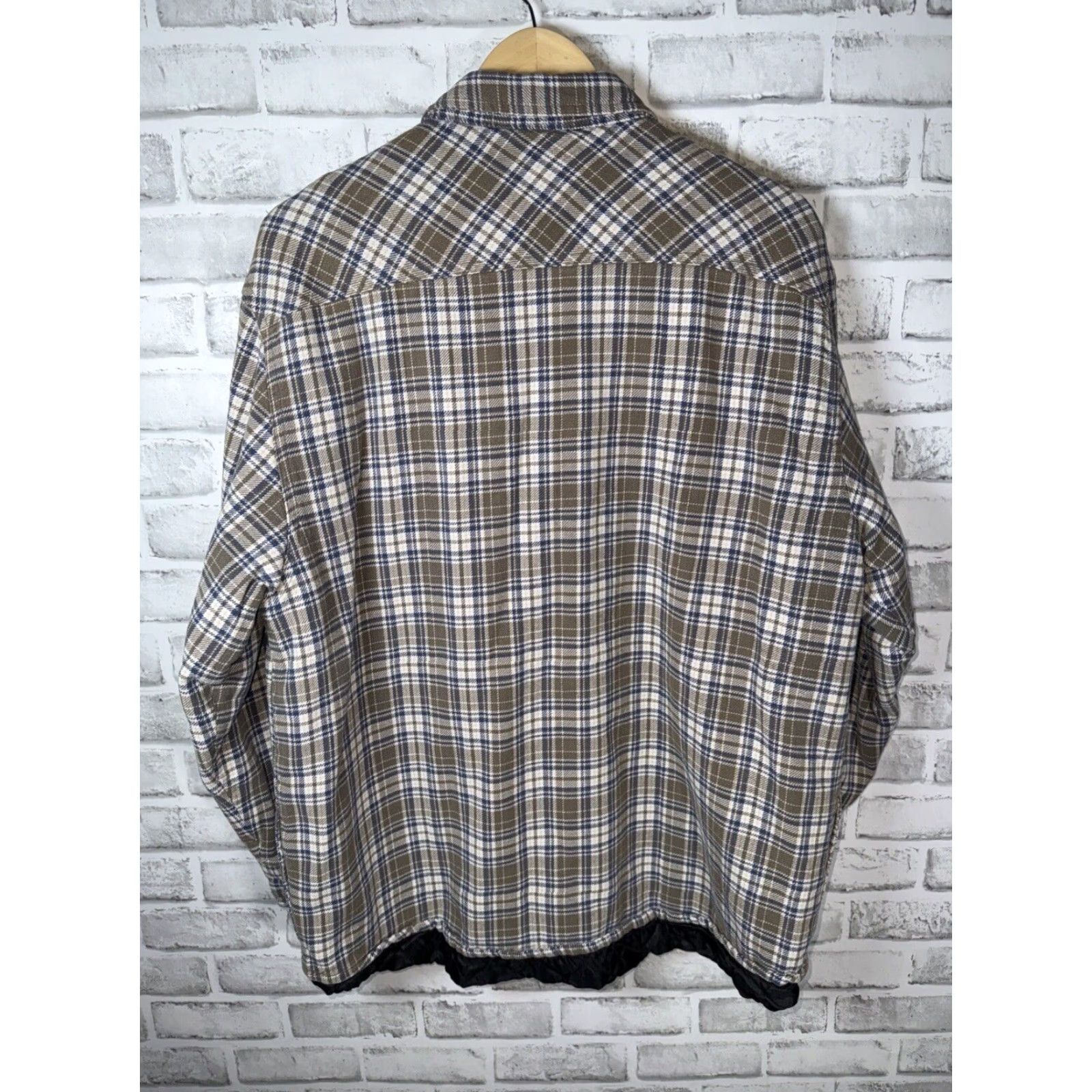 Vintage VTG LEVI STRAUSS Flannel Quilted Jacket Mens Large 100% Cotton Shell Shacket Size US L / EU 52-54 / 3 - 7 Thumbnail
