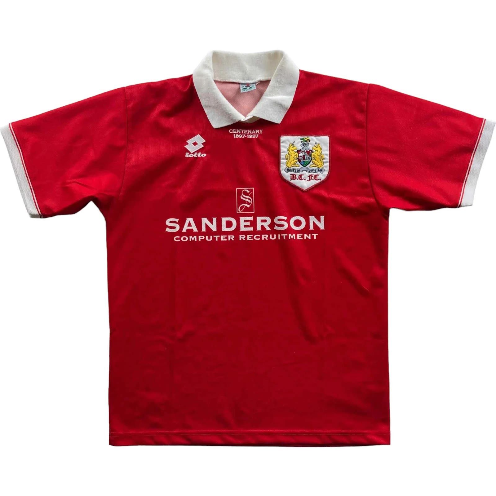 Lotto Sport Bristol City 1996-97 Lotto home football jersey size L Size US L / EU 52-54 / 3 - 1 Thumbnail