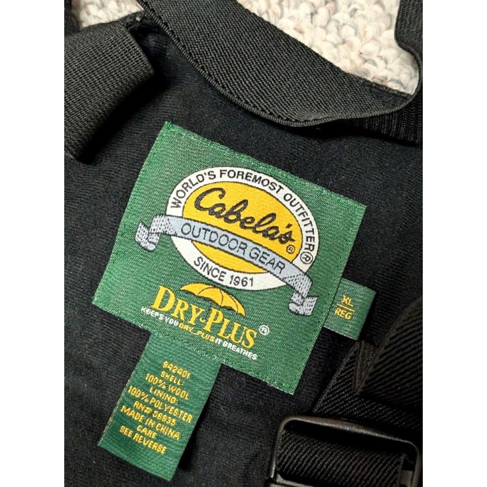 Vintage Cabela's Wool Overalls Mens XL 40x34 Dry-Plus BIBS Charcoal Gray Vintage Wool Pants 40x34 Overalls Mens XL Dry-Plus Size US 40 / EU 56 - 3 Thumbnail