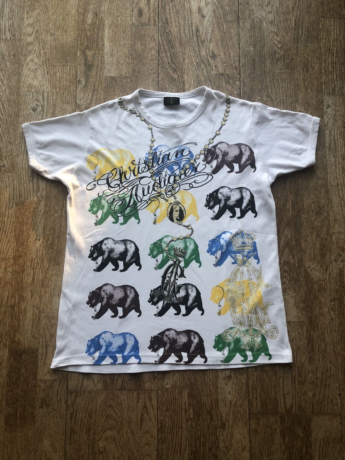 Christian Audigier CHRISTIAN AUDIGIER RARE VINTAGE BEAR DESIGN TEE SHIRT Size US M / EU 48-50 / 2 - 1 Thumbnail
