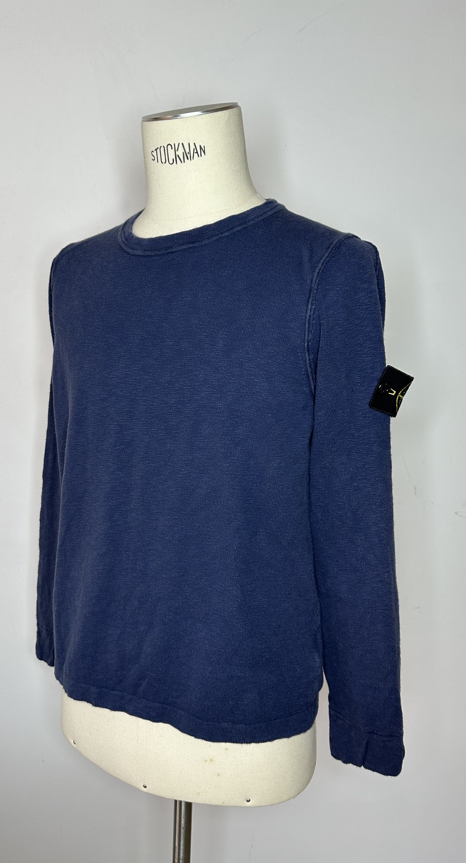 image of Stone Island Longlsleeve Navy Art.- 238, Men's (Size Small)