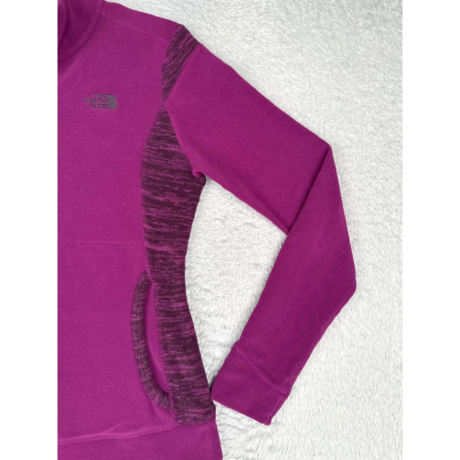 The North Face The North Face Sweater Womens XS Purple Fleece Henley Snap Pockets Mock Neck Raglan Slim Pullover Casual Winter Snow Ski Travel Size XS / US 0-2 / IT 36-38 - 2 Thumbnail