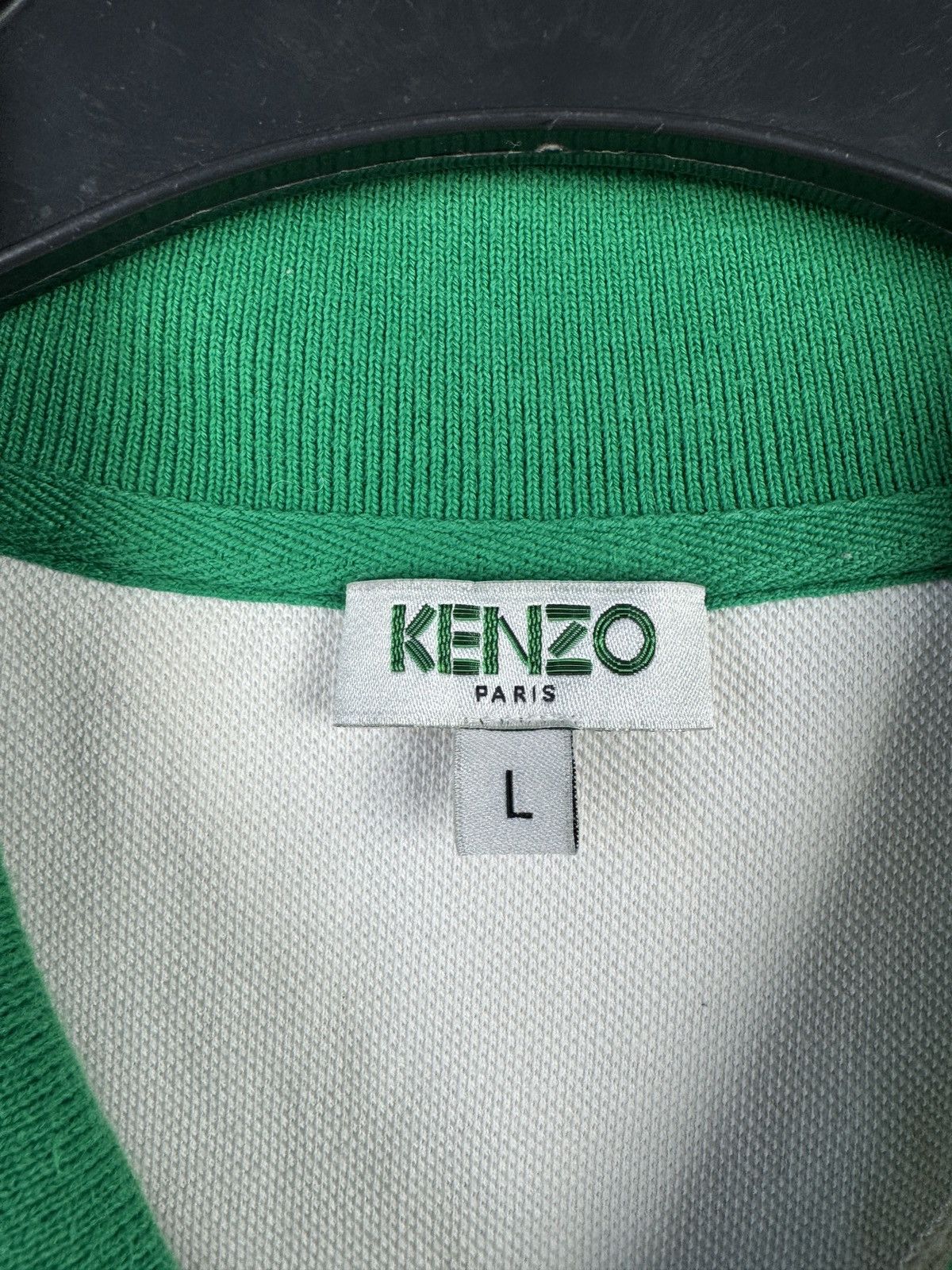Kenzo Kenzo Paris Men’s Polo Shirt White Multicolor Collar Size L Size US L / EU 52-54 / 3 - 6 Thumbnail