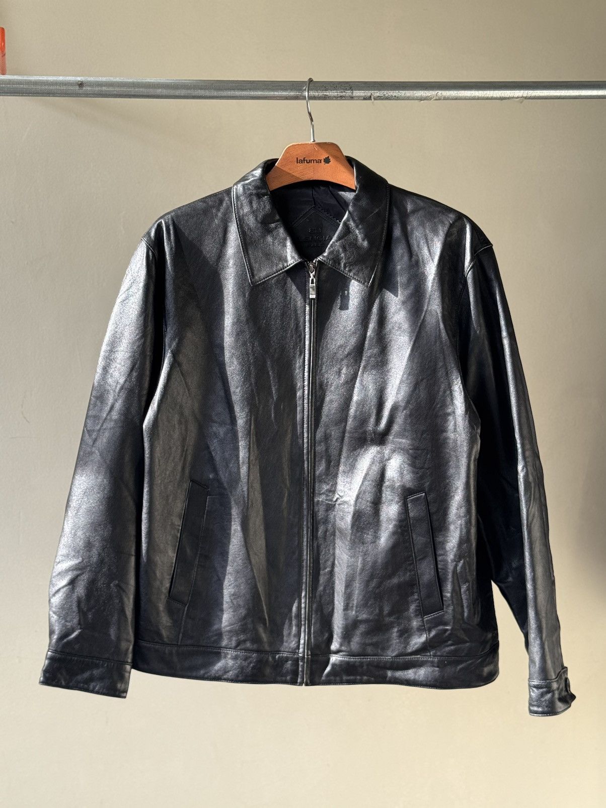 Balenciaga Balenciaga Nicolas Ghesquière Zip-Up Leather Jacket Size US XL / EU 56 / 4 - 1 Thumbnail