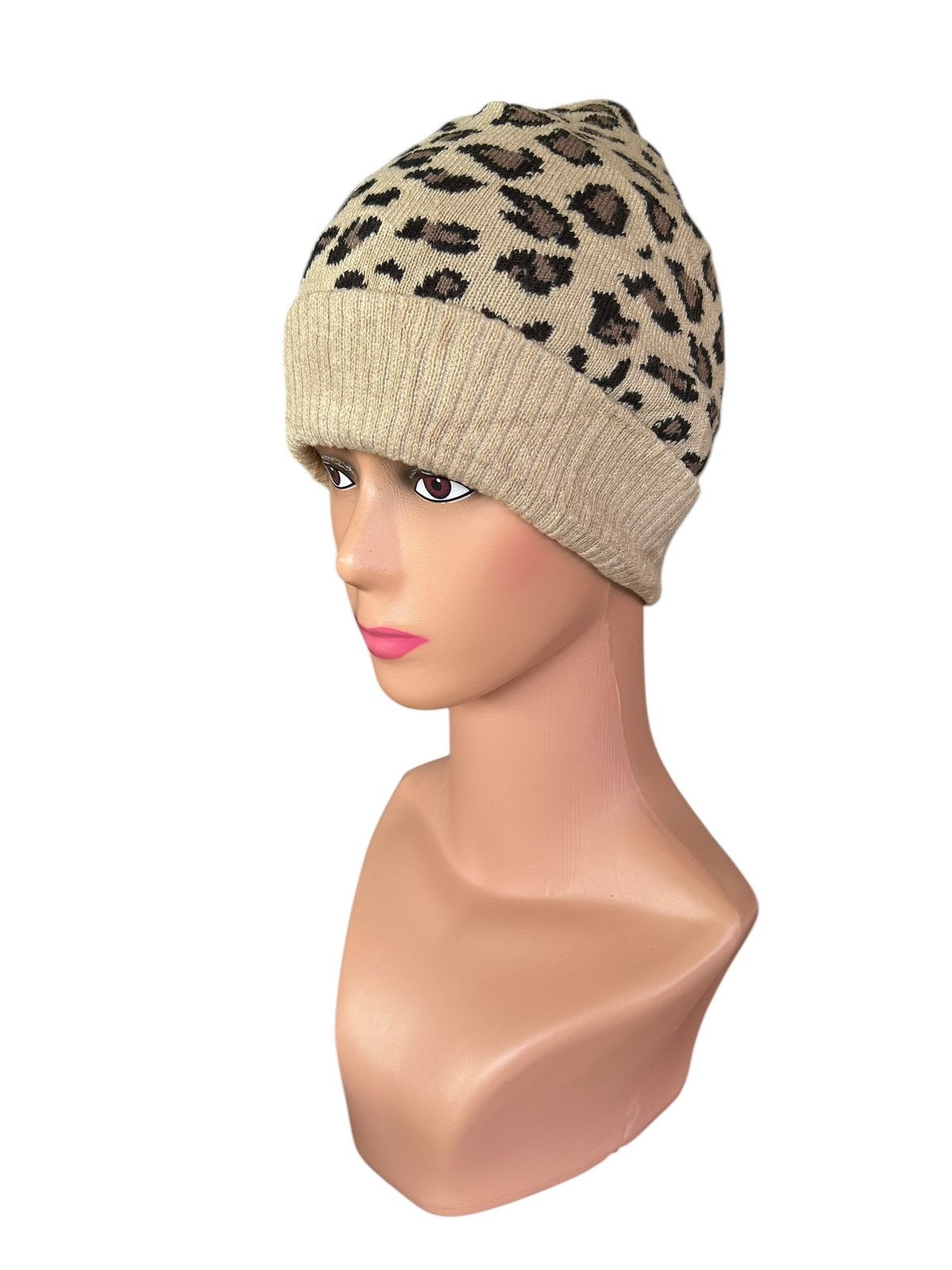 Japanese Brand × Kapital × Vintage Leopard Japanese Style Beanie Hats Size ONE SIZE - 2 Thumbnail