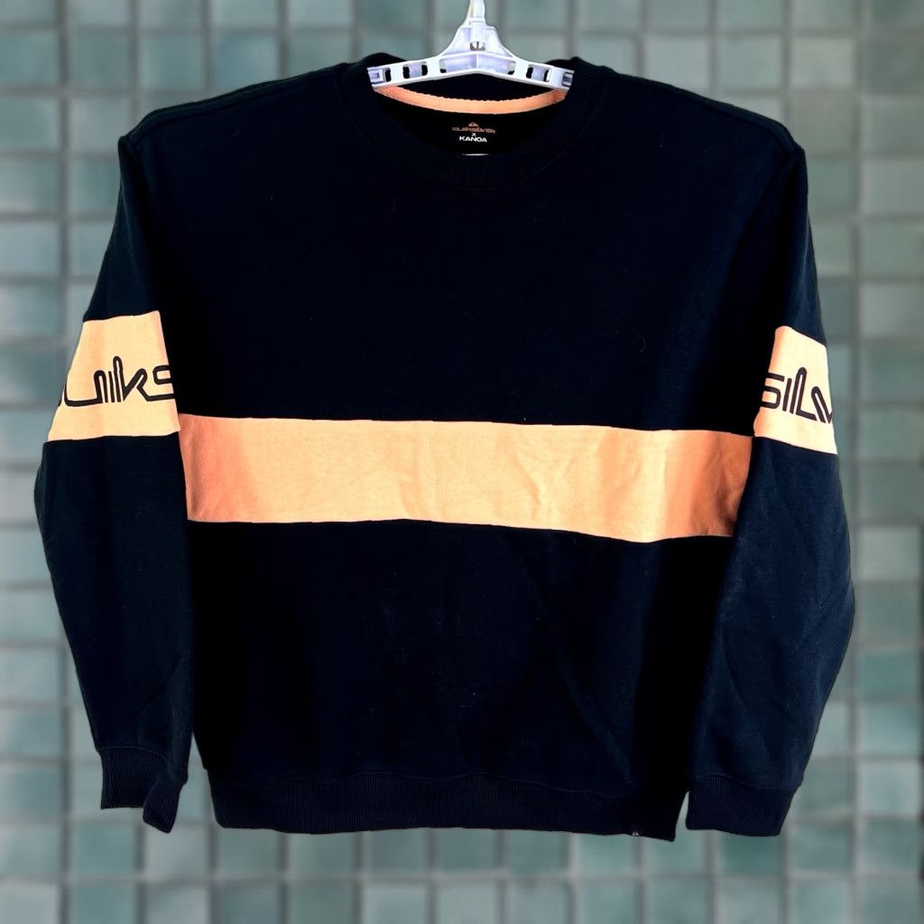 Quiksilver VINTAGE Quiksilver Sweatshirt Mens Size S Black Pullover All Seasons Crew Neck Breathable Graphic Print Size US S / EU 44-46 / 1 - 1 Thumbnail