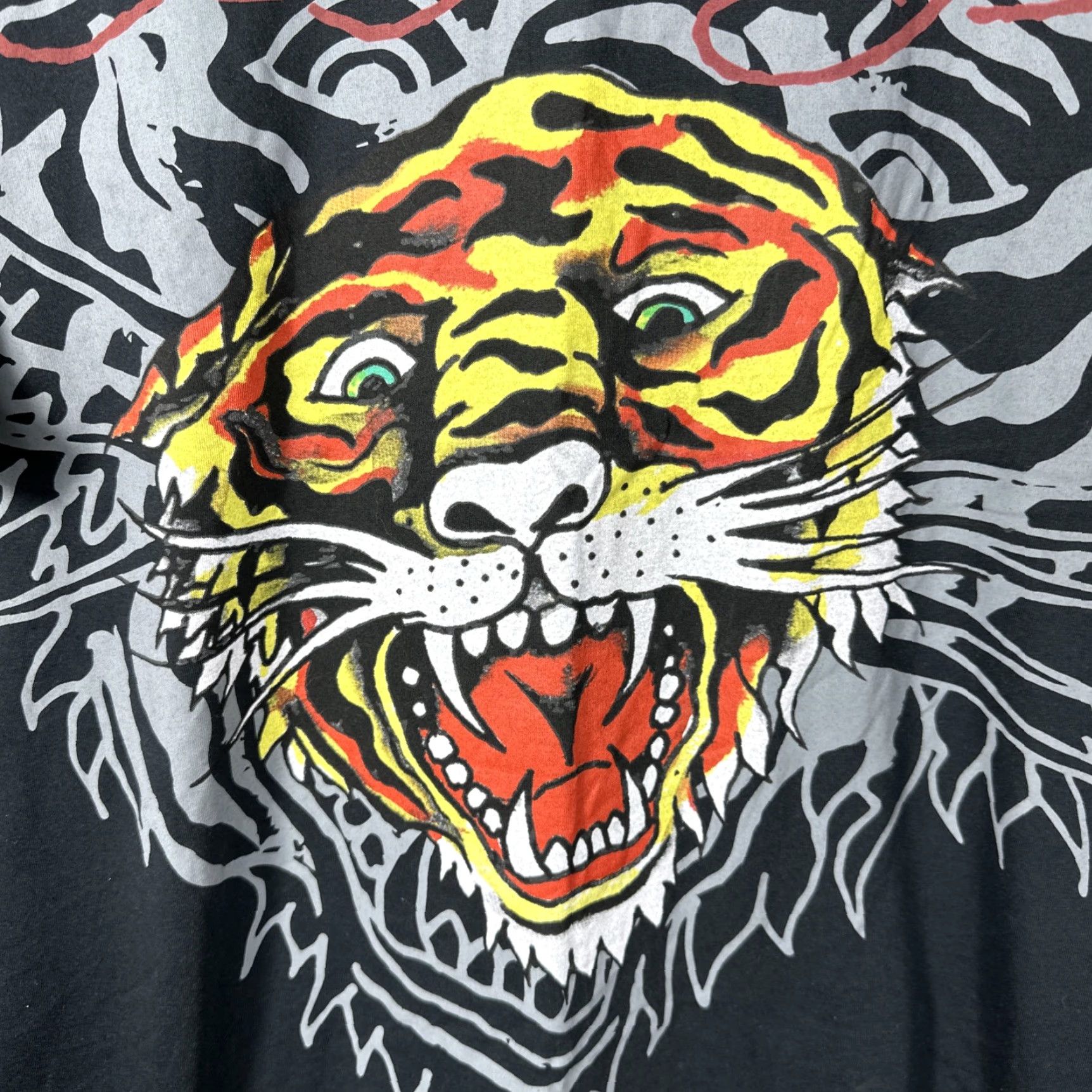 Ed Hardy Ed Hardy Men’s XL Black Tiger Face Graphic Short Sleeve T-Shirt Size US XL / EU 56 / 4 - 2 Thumbnail