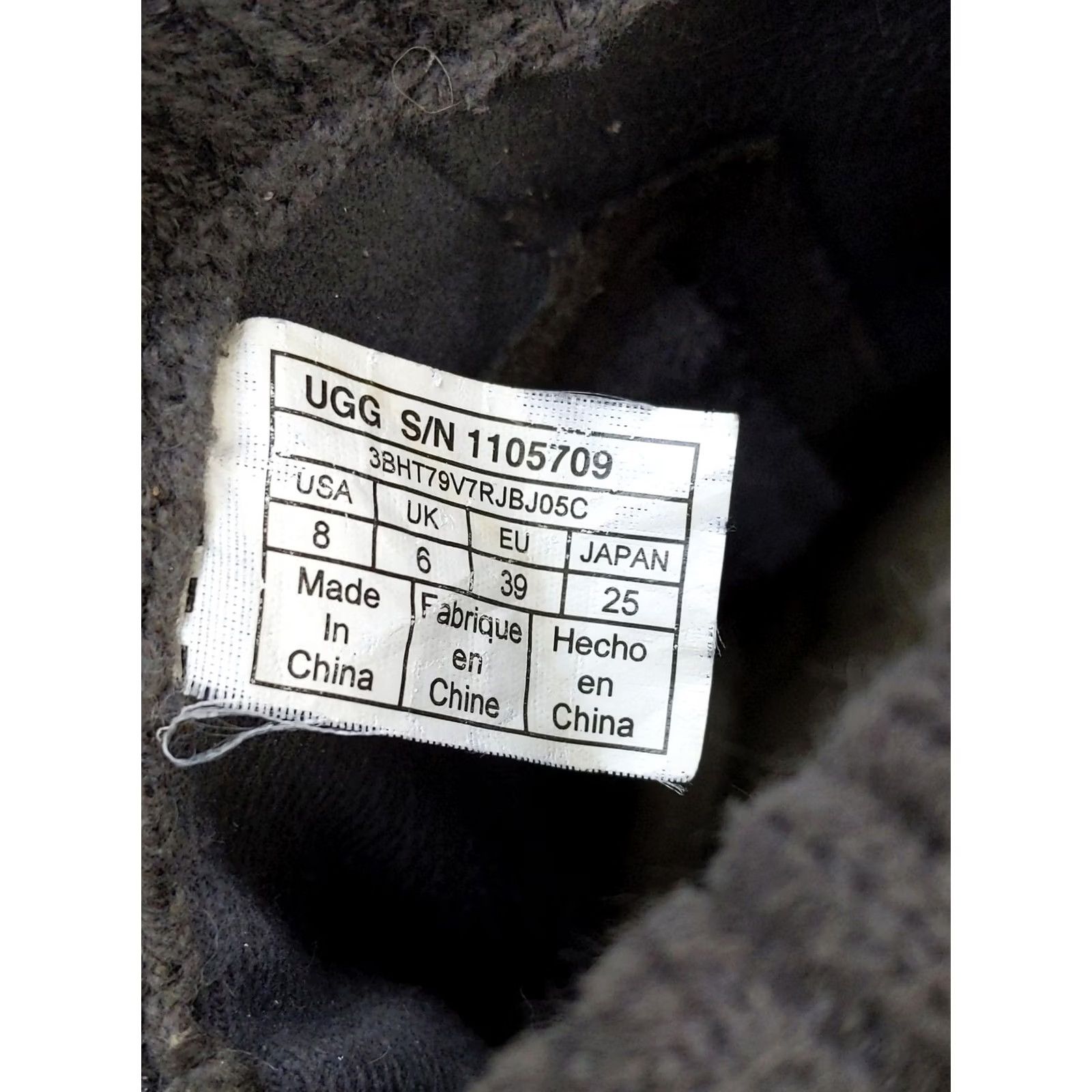 Ugg UGG Boots Womens Sock Mid-Calf Zip Gray Suede 8 US 39 EU 39 Winter Casual Shoes Womens Mens Size US 8 / IT 38 - 6 Thumbnail