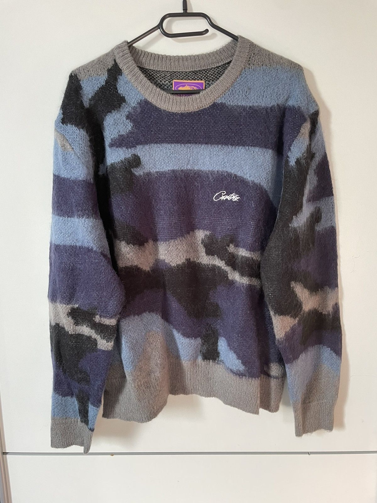 Corteiz Corteiz Camo Blue Knit Sweater | Grailed