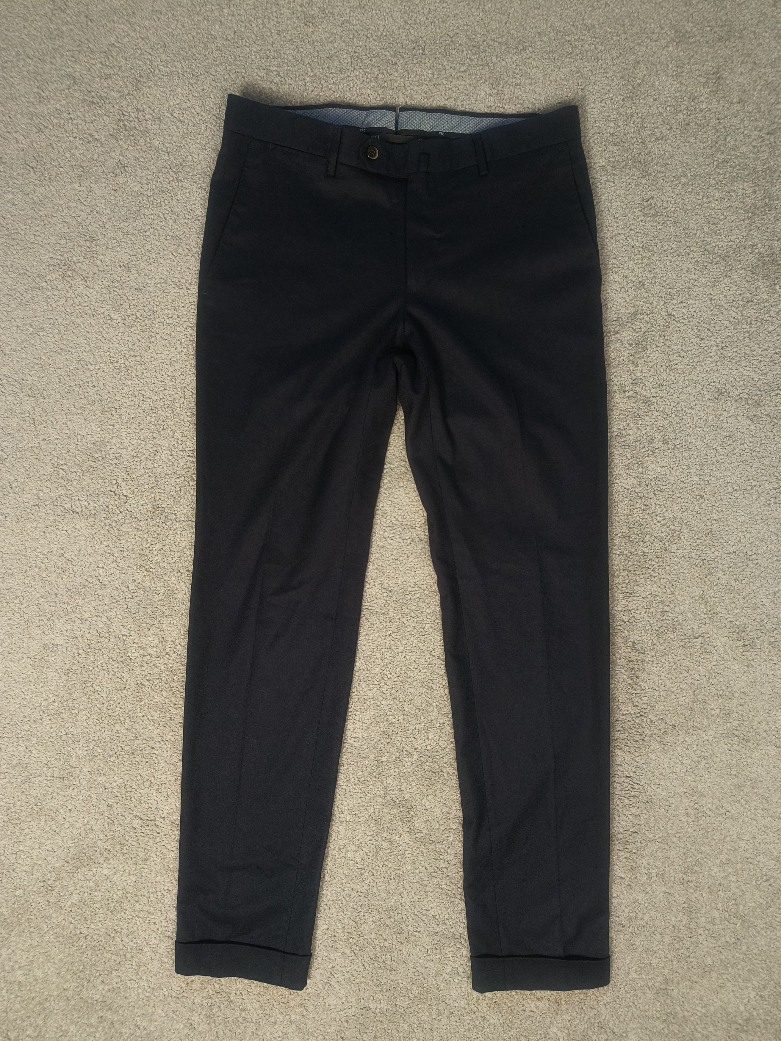 PT Torino PT01 Virgin Wool Super Slim Luxury Trousers Pants Size US 29 - 1 Thumbnail