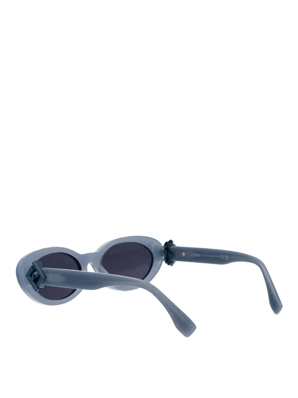 Fendi o1s1wg110526 Size: OS / FF Diamonds Sunglasses in Light Blue Size ONE SIZE - 4 Thumbnail