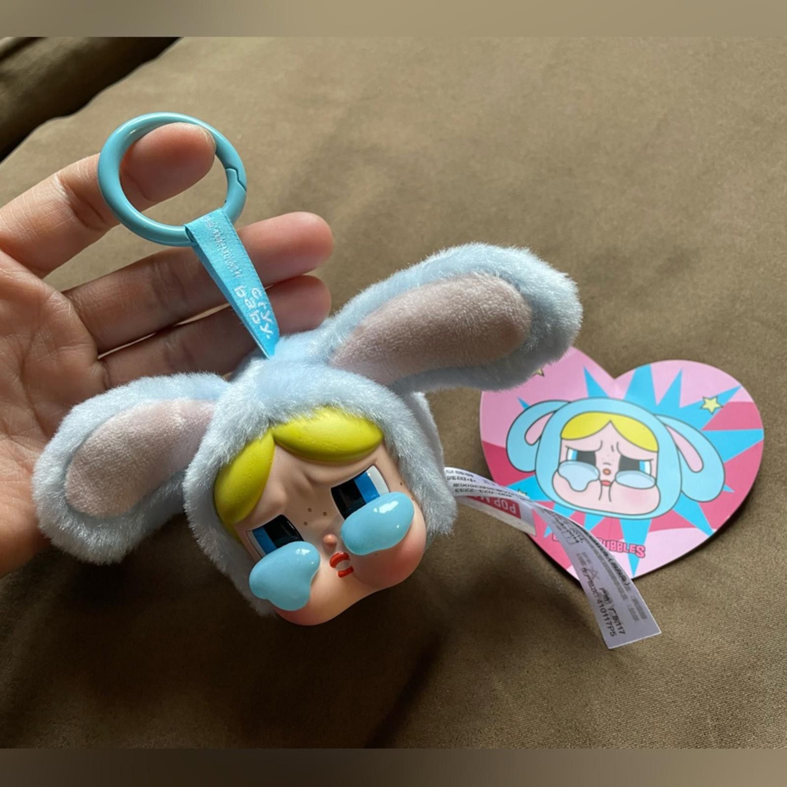 POP MART Pop Mart CRYBABY x PowerPuff Bubbles Plush Keychain EUC Size ONE SIZE - 1 Thumbnail