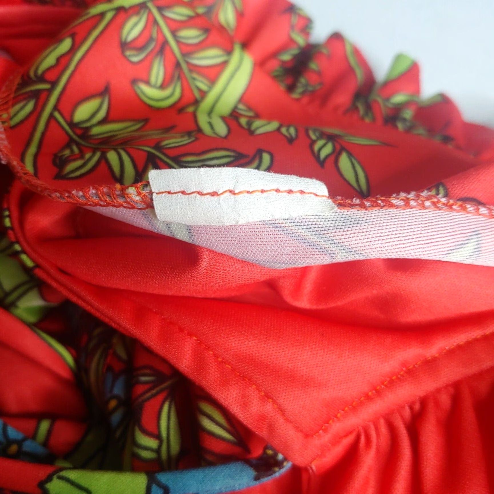 Vintage VINTAGE Robe Women Kimono Long Sleeve Floral 54" Long Maxi Red Polyester Stretch M Size ONE SIZE - 6 Thumbnail