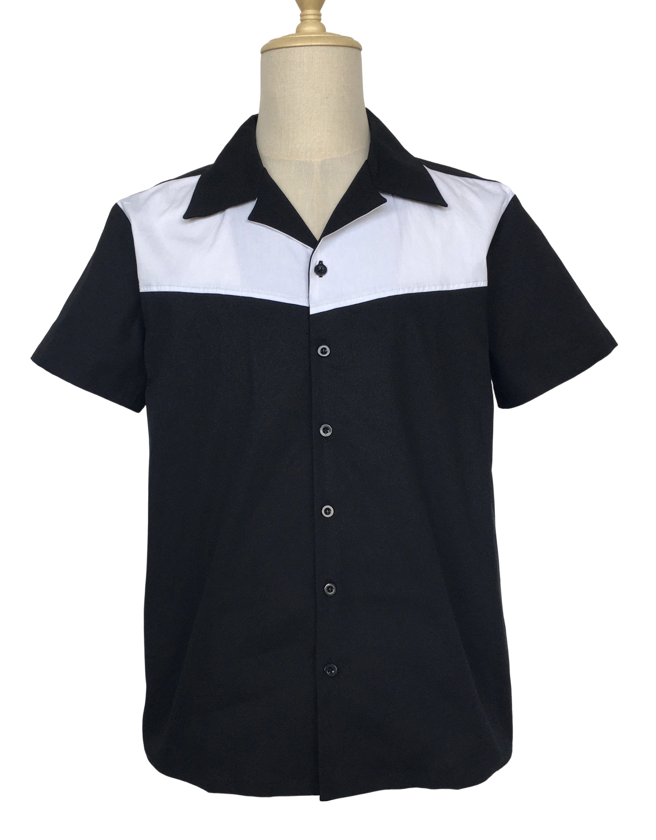 Other Black&White Men's Bowling Shirts Retro Style Club Wear Size US XL / EU 56 / 4 - 1 Thumbnail