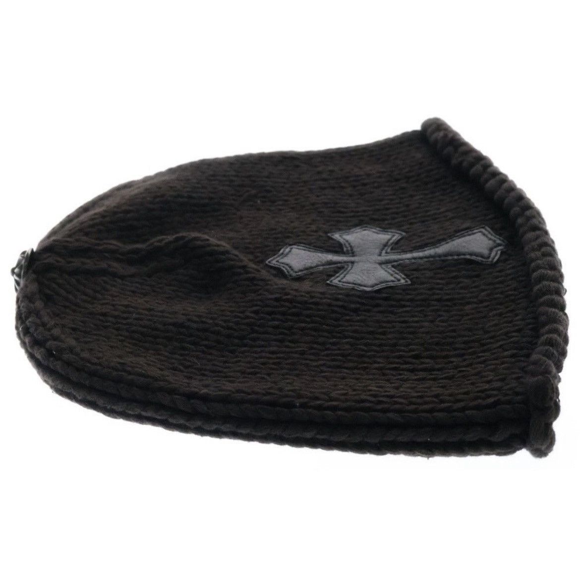 Chrome Hearts Chrome Hearts Black Cashmere Knit Beanie Hat Size ONE SIZE - 4 Thumbnail