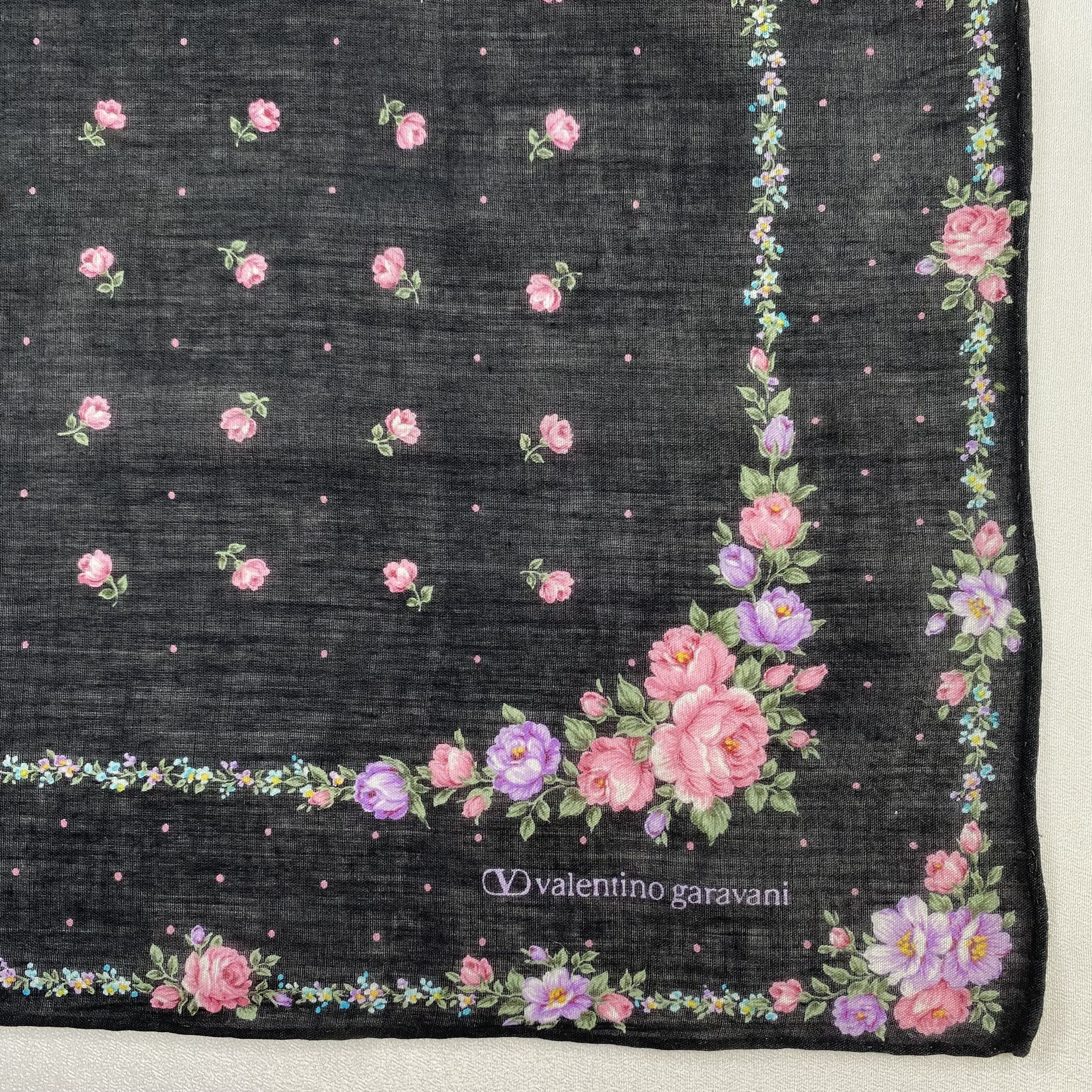 Valentino × Vintage Valentino Garavani Handkerchief / Neckerchief-P1528 Size ONE SIZE - 3 Thumbnail