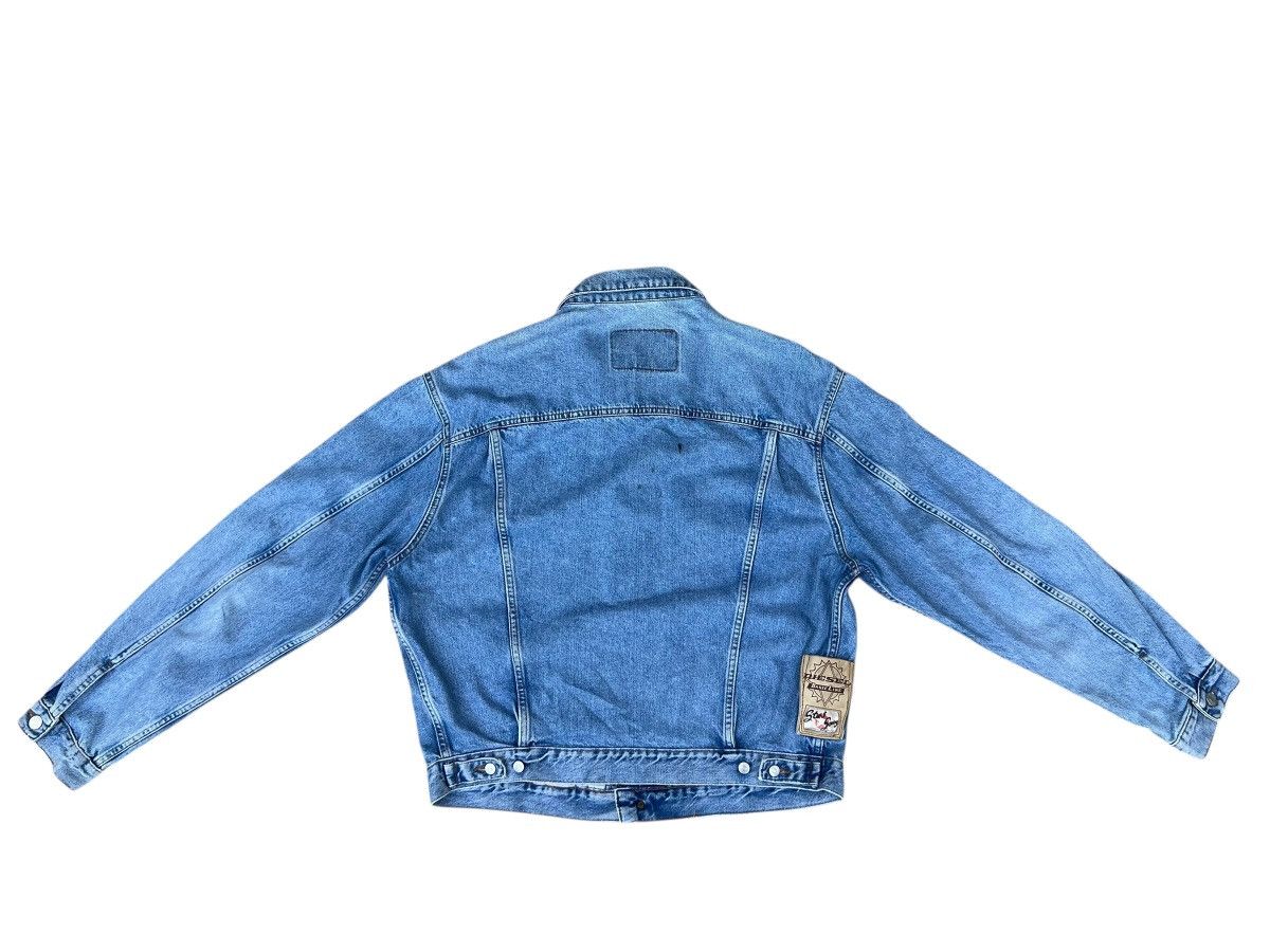Diesel 90s Diesel Stars Series Distress Mud Denim Trucker Jacket Size US XL / EU 56 / 4 - 16 Thumbnail