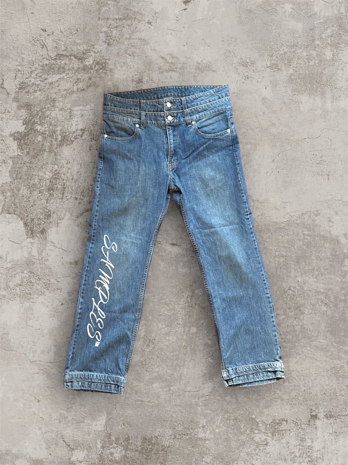 Other DOUBLE STACKED CUSTOM STRAIGHT LEG DENIMS Size US 33 - 1 Thumbnail