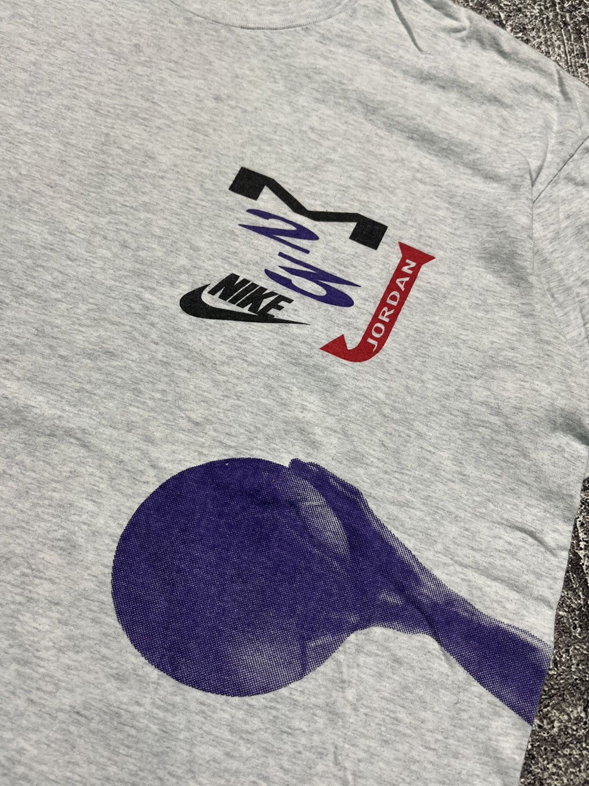 Nike Vintage Nike Jordan 23 Grey T-Shirts Size US XL / EU 56 / 4 - 4 Thumbnail