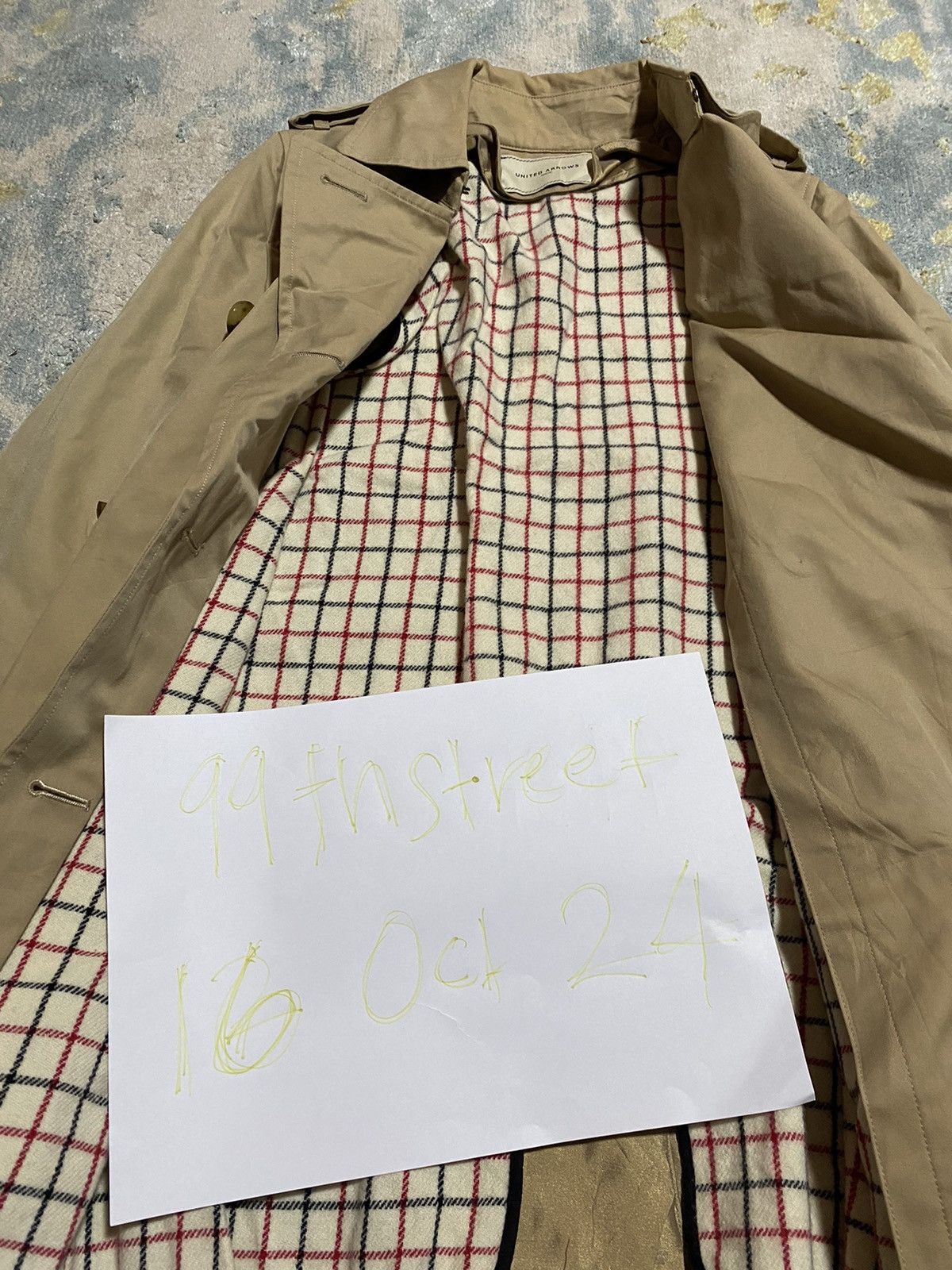 Japanese Brand × United Arrows United Arrows Tokyo Trench Double Lining Coat Long Jacket Size XS / US 0-2 / IT 36-38 - 12 Thumbnail