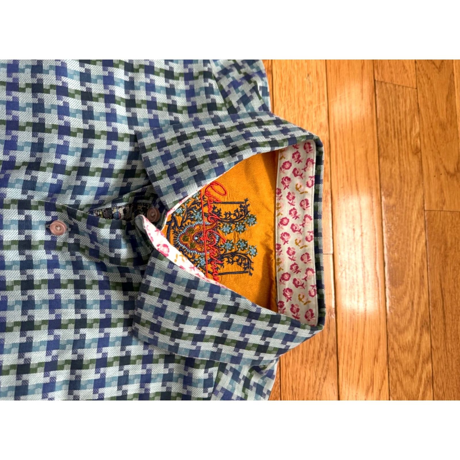 Robert Graham Robert Graham Mens Shirt XL Colorful Striped Long Sleeve Button-Up Size US XL / EU 56 / 4 - 3 Thumbnail