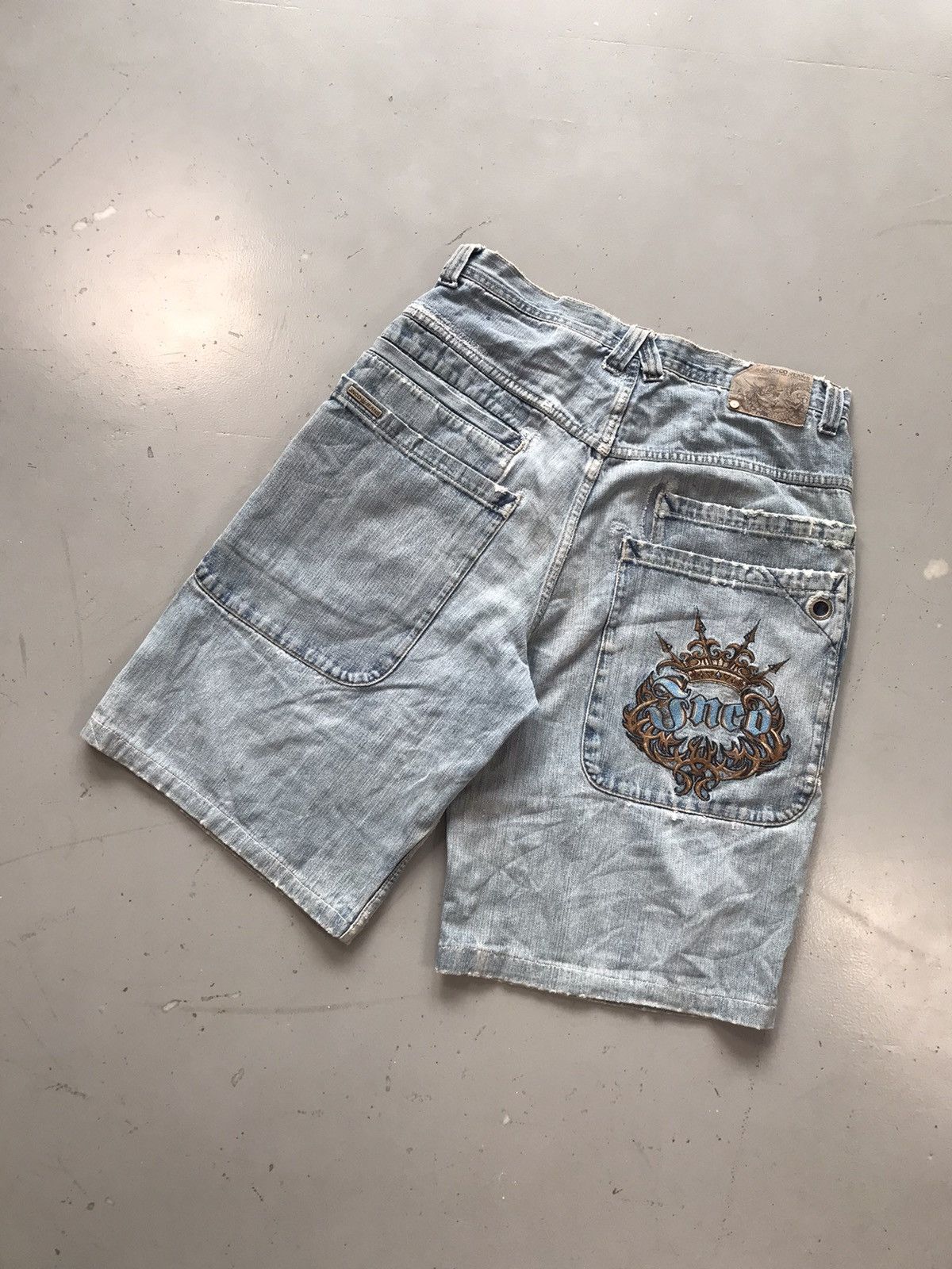 JNCO × Southpole × Vintage Vintage Jnco crown 👑 SpellOut embroidered carpenter jort Size US 34 / EU 50 - 10 Thumbnail