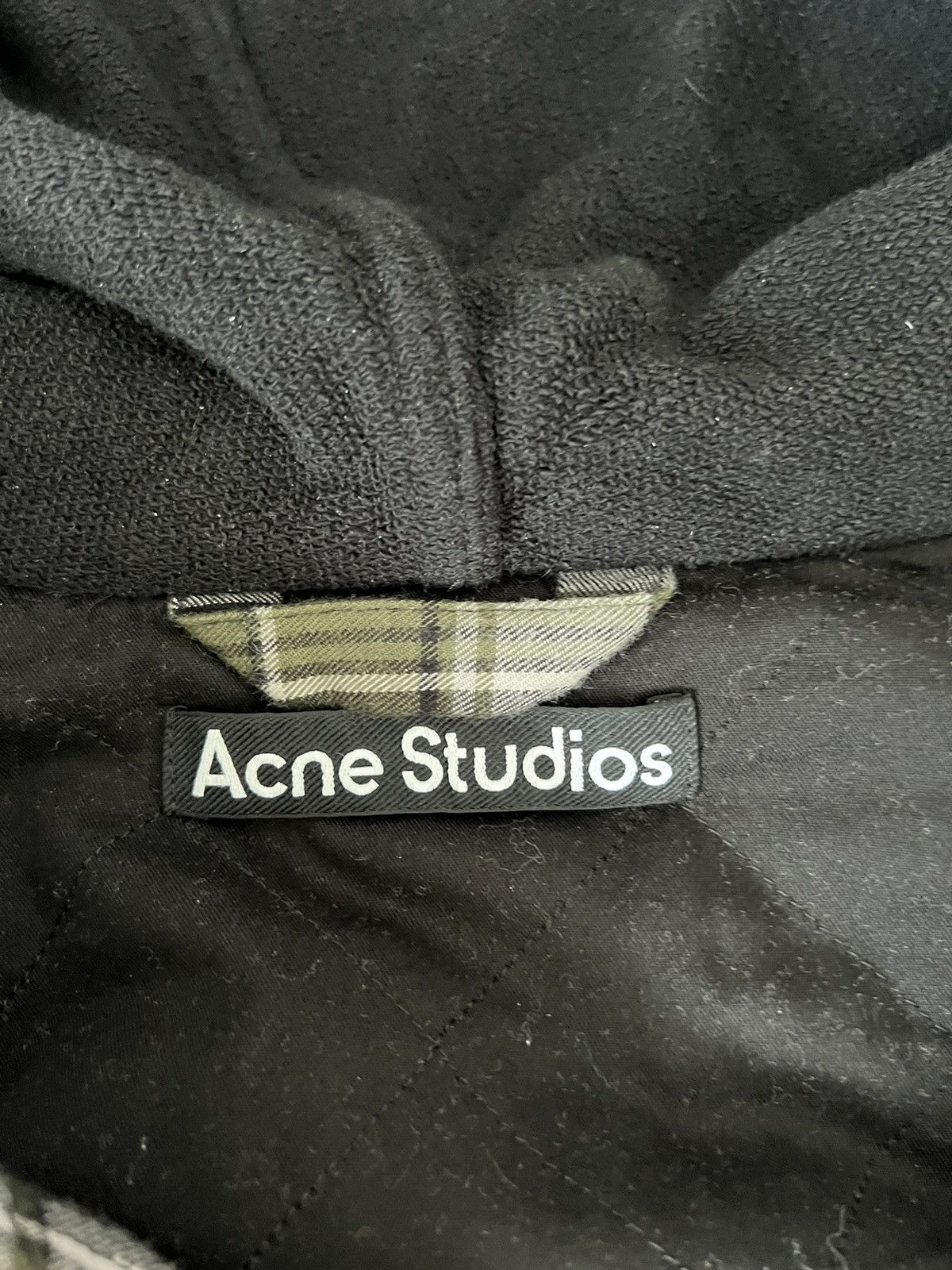 Acne Studios Acne Studios Checked Hooded Jacket Size US S / EU 44-46 / 1 - 9 Thumbnail
