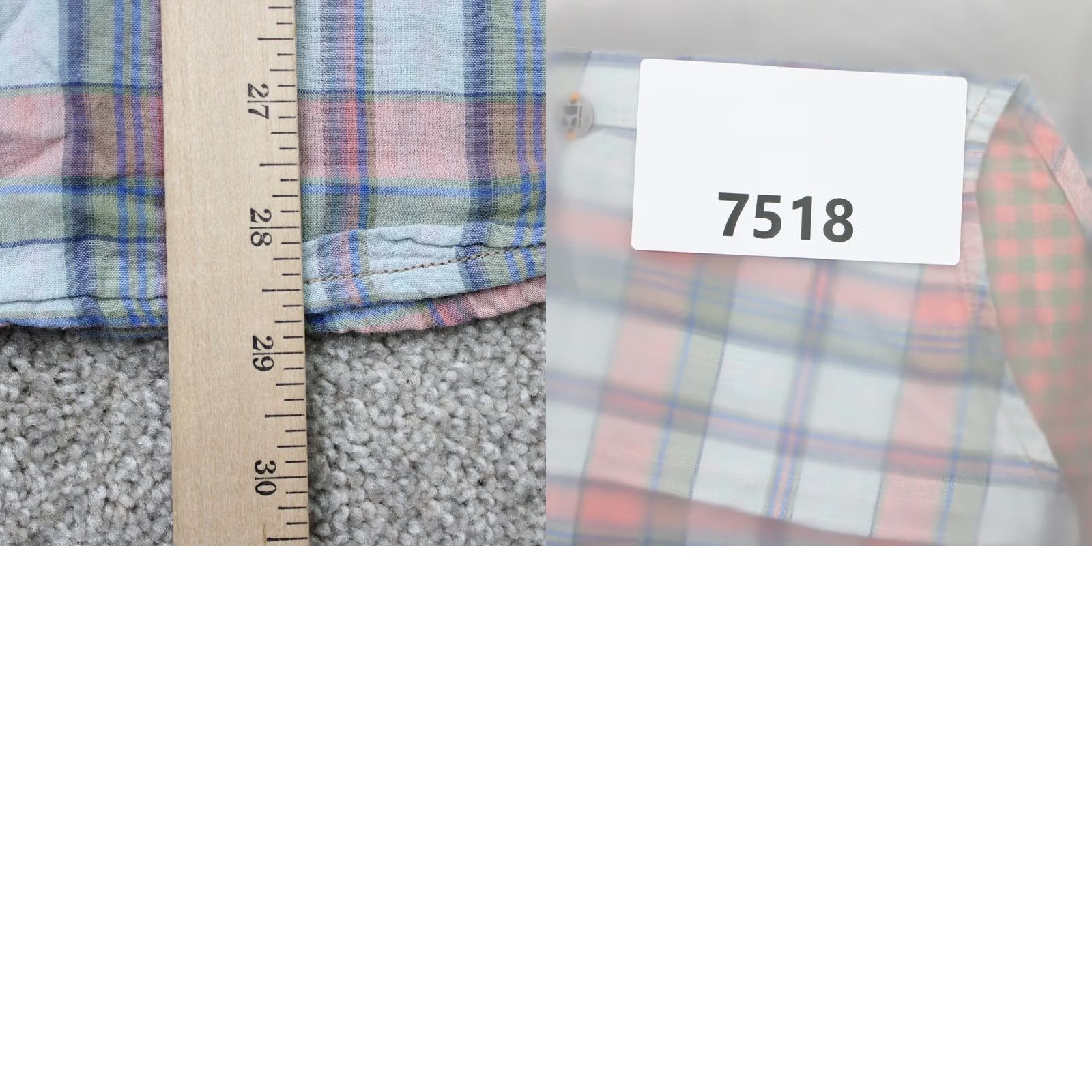 Hugo Boss HUGO BOSS Shirt Mens Medium Pink/Green CalifoE_1 Cotton Long Sleeve Button-Up Plaid Vintage No Size US M / EU 48-50 / 2 - 10 Thumbnail