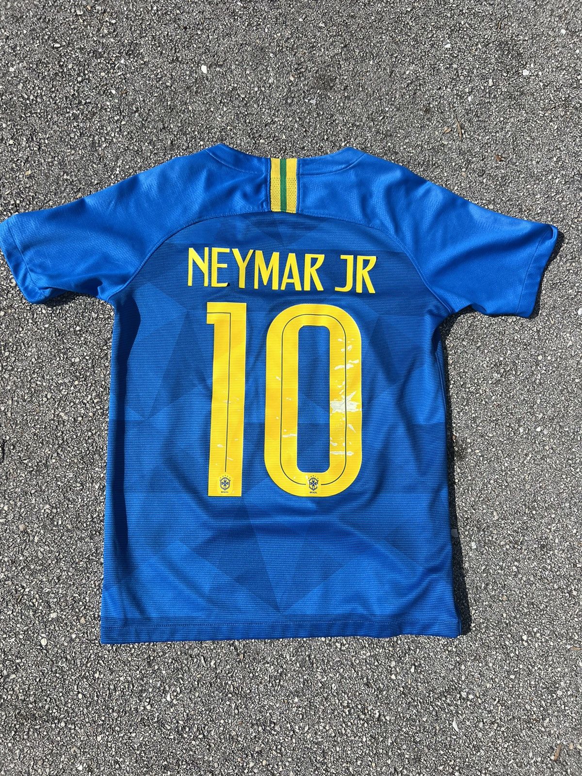 Flocage Officiel - Brésil ENFANT, Neymar JR, 2018, Away