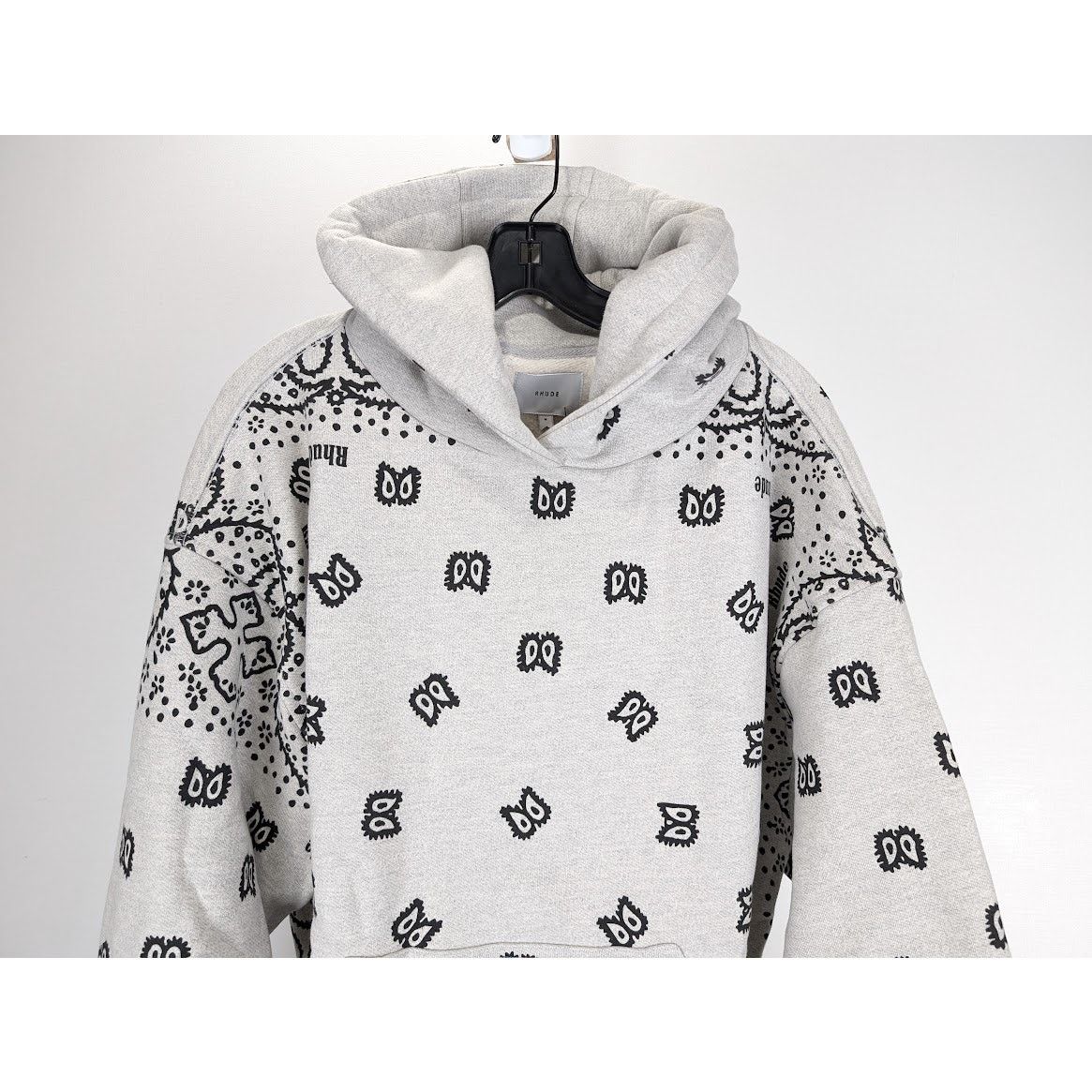 Rhude o1rshd1 Rhude Bandana Hoodie in Heather Grey Size US L / EU 52-54 / 3 - 5 Thumbnail