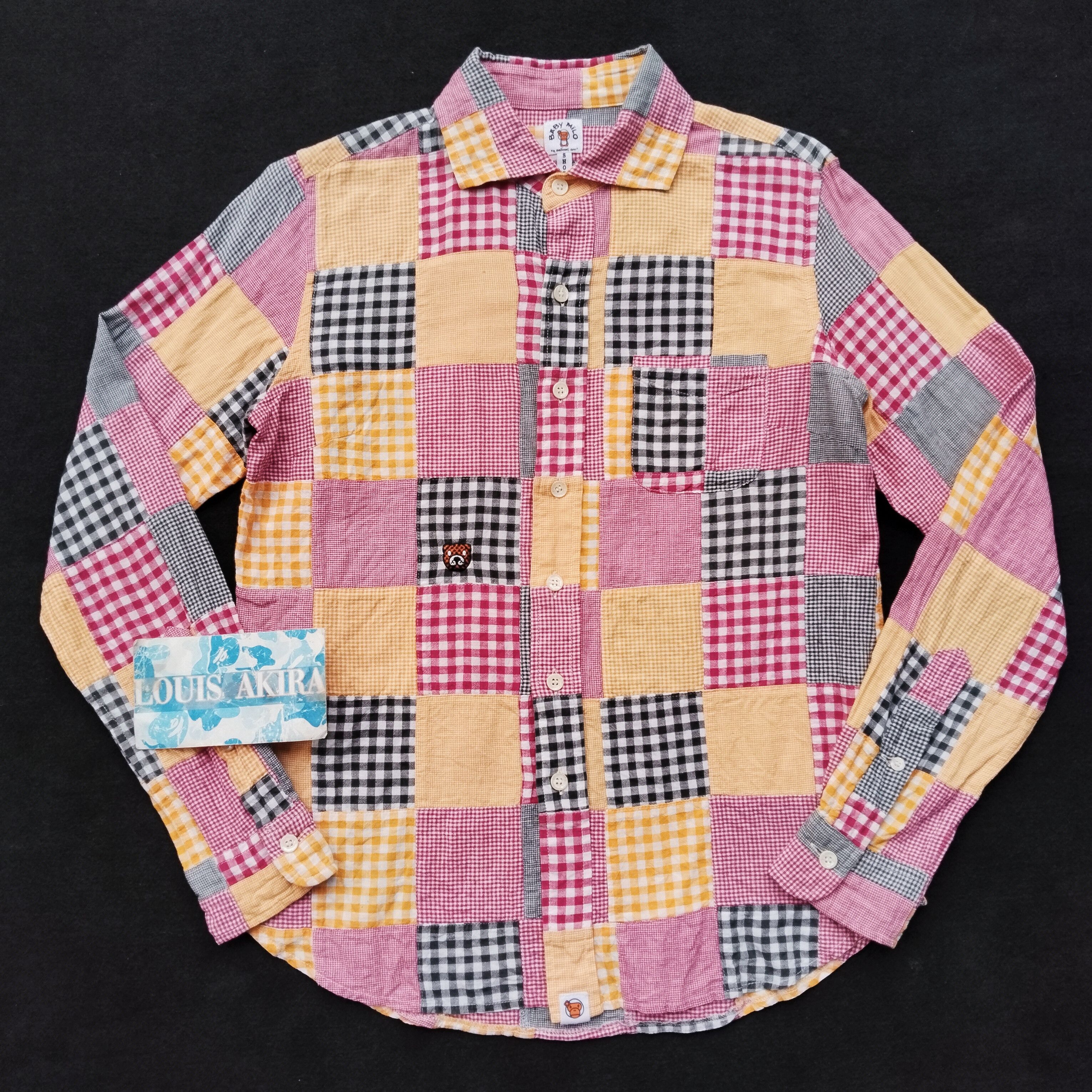 Bape 2006 Bape Baby Milo Patchwork Button Up Size S / US 4 / IT 40 - 4 Thumbnail