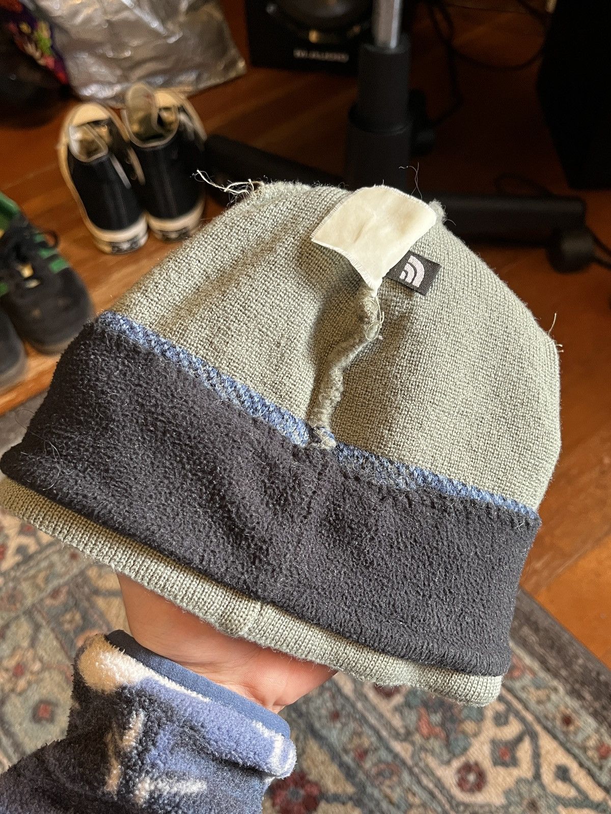 The North Face × Vintage Vintage The North Face Knit Beanie Size ONE SIZE - 3 Thumbnail