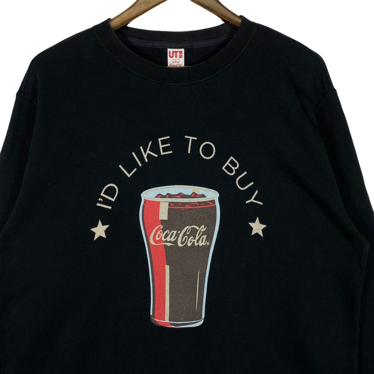 Coca Cola × Vintage Vintage I’d Like To Buy Coca Cola Crewneck Sweatshirt Black Size US M / EU 48-50 / 2 - 4 Thumbnail