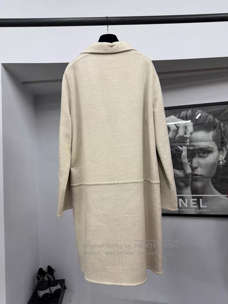 Hermes Hermes Oatmeal Double-faced Cashmere Coat Size XS / US 0-2 / IT 36-38 - 3 Thumbnail