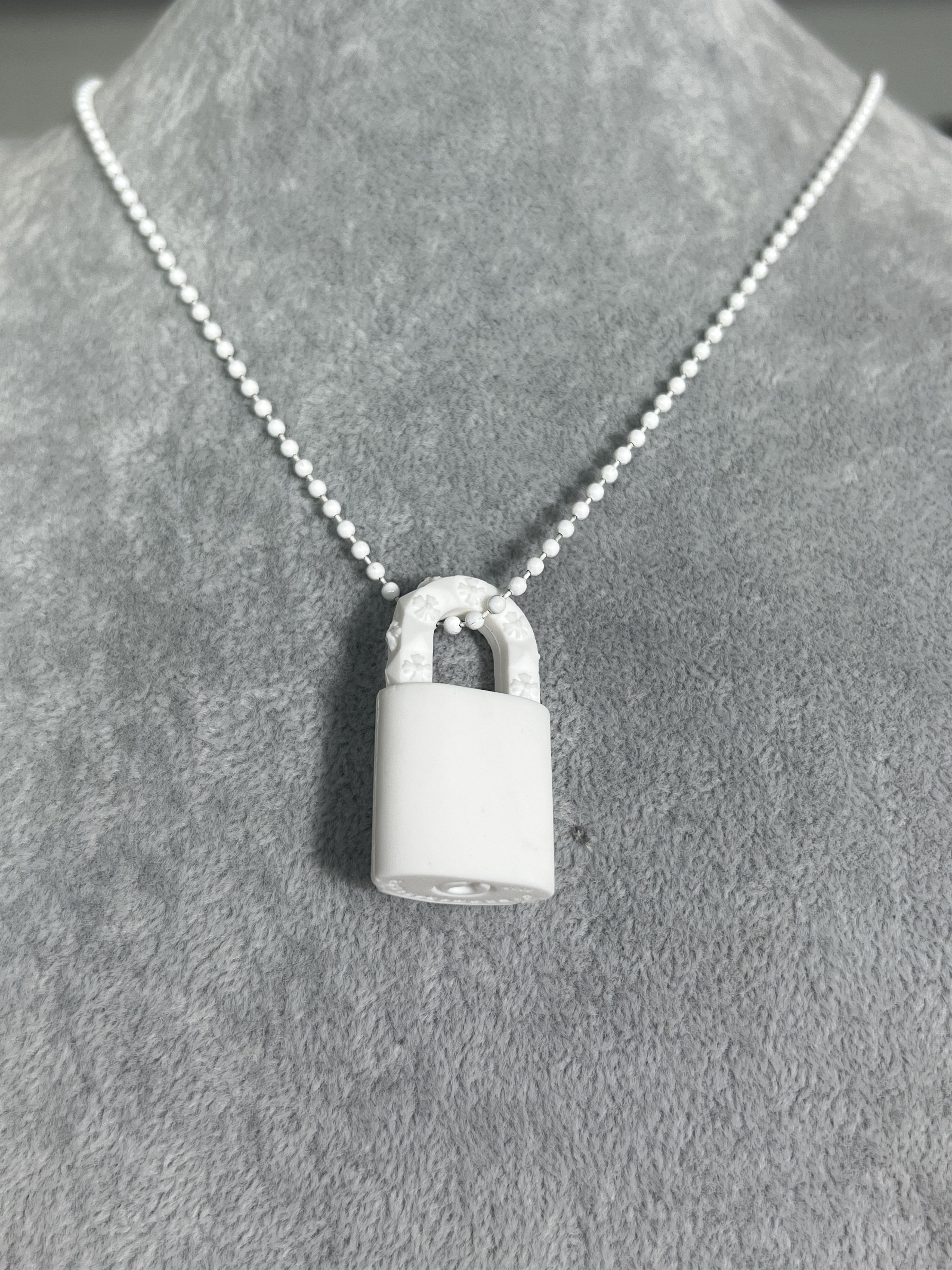 Chrome Hearts Chrome Hearts White Padlock Pendant Necklace 2023 Size ONE SIZE - 2 Thumbnail