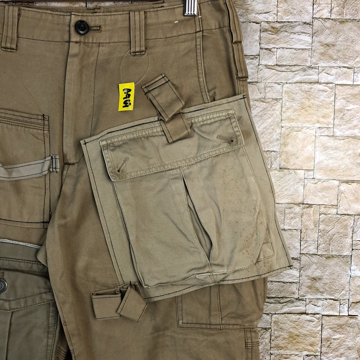 Japanese Brand DL Burtle Brown Custom Cargo Multipocket Pants #A969 Size US 30 / EU 46 - 11 Thumbnail