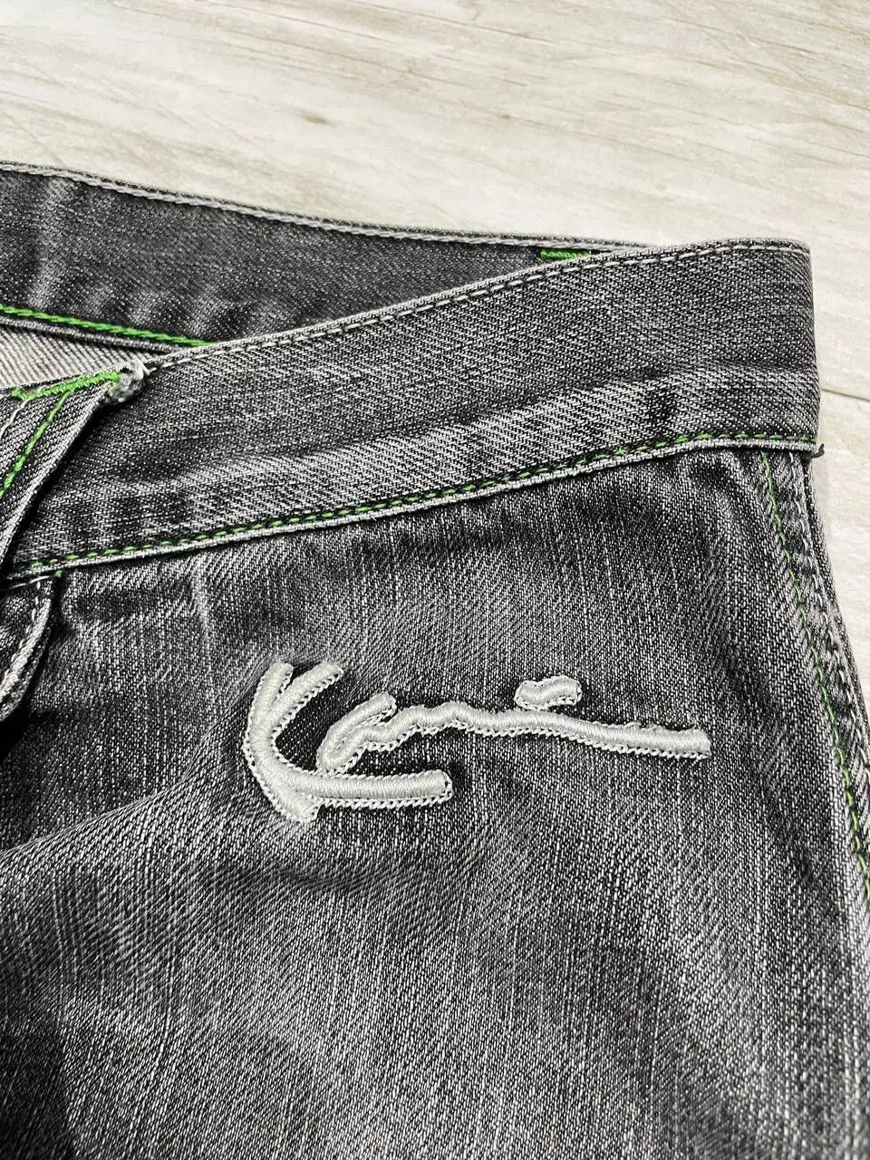 Karl Kani Vintage Karl Kani Denim Jeans 90s Baggy Rap Big Logo Y2K Size US 36 / EU 52 - 24 Thumbnail