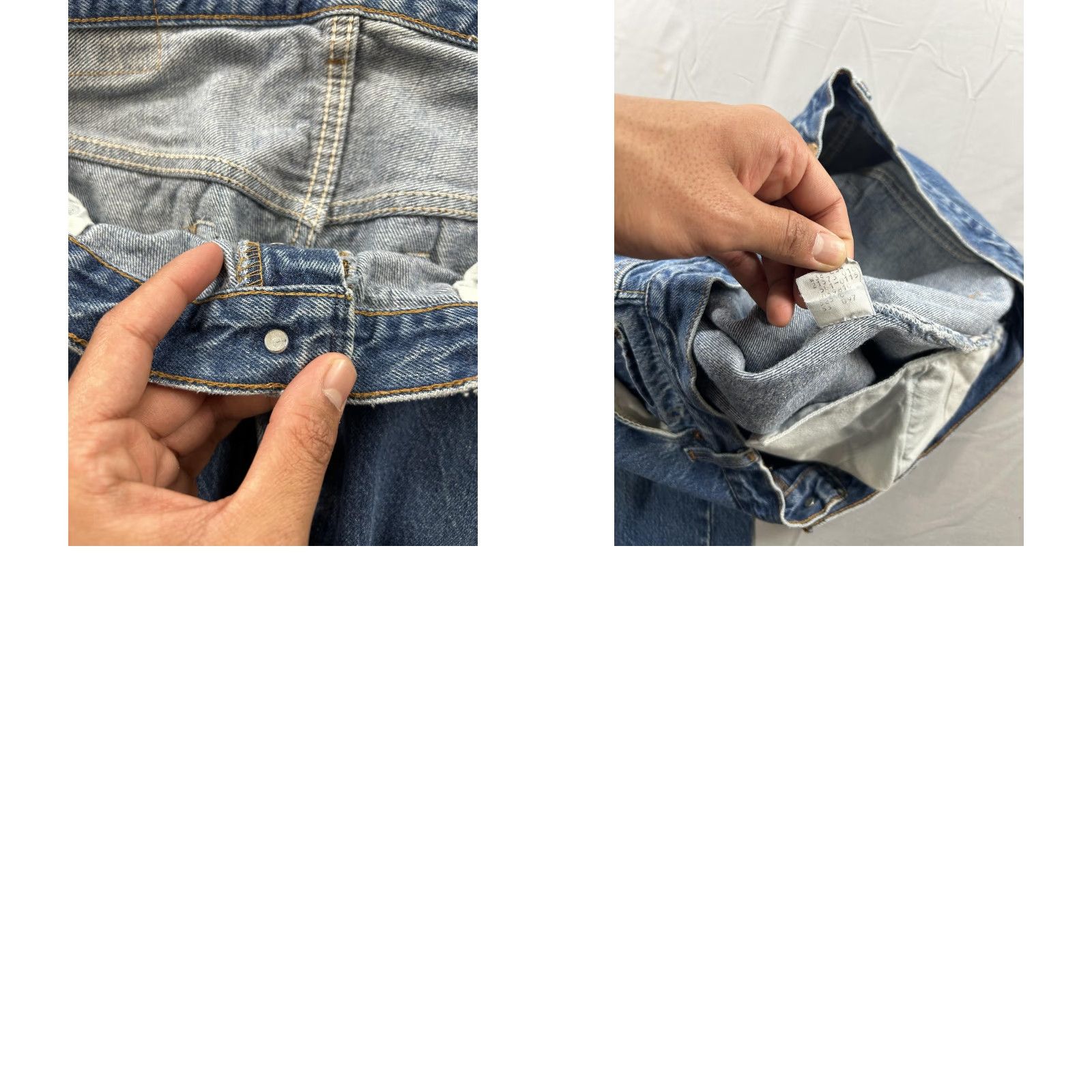 Levi's VINTAGE Levi's 501 Jeans Straight Dark Wash Button Fly Mens 36x33.5 80s USA Made Denim Cotton Pockets Leather Patch Mens Size US 36 / EU 52 - 8 Thumbnail