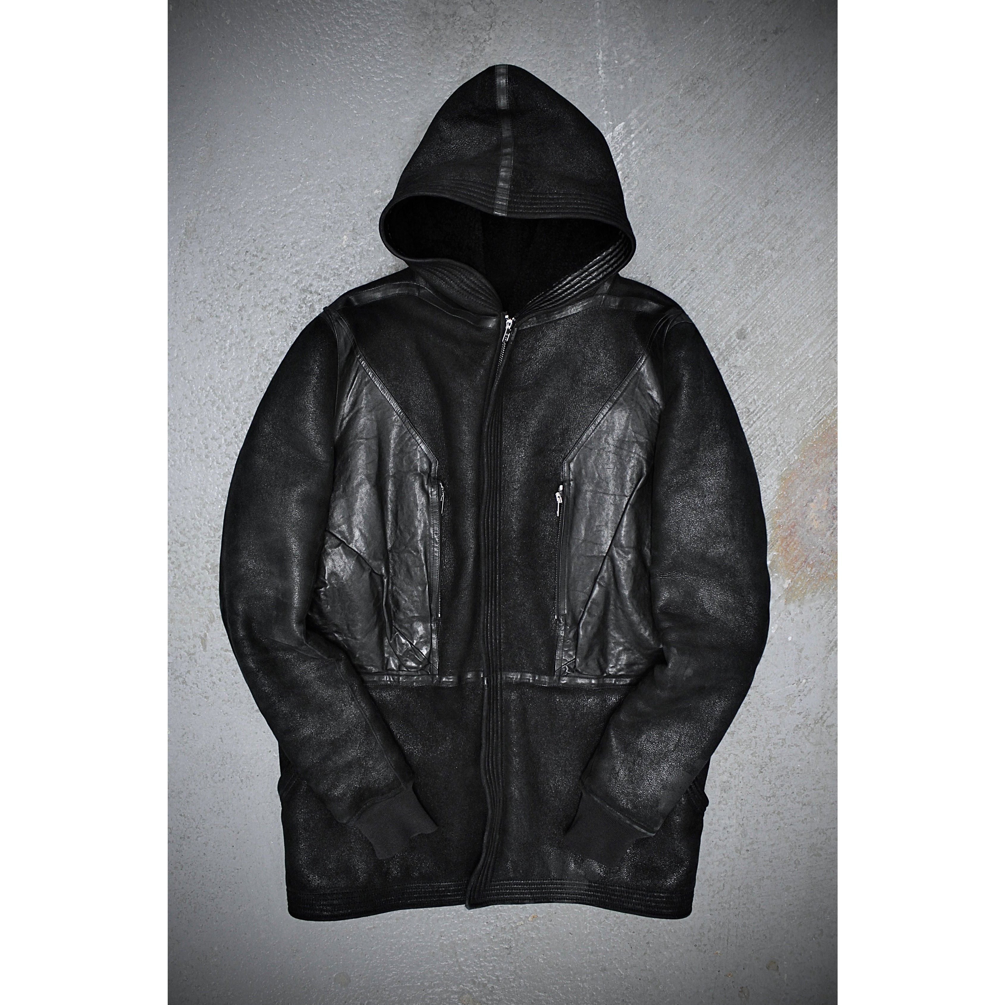 Rick Owens Rick Owens AW12 MOUNTAIN Hooded Blistered Lamb Jacket Size US M / EU 48-50 / 2 - 2 Thumbnail