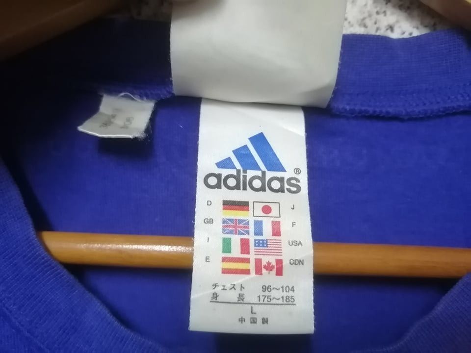 Adidas × Vintage Vintage Adidas Samurai Blue 2006 tshirt Very Rare Size US L / EU 52-54 / 3 - 6 Thumbnail