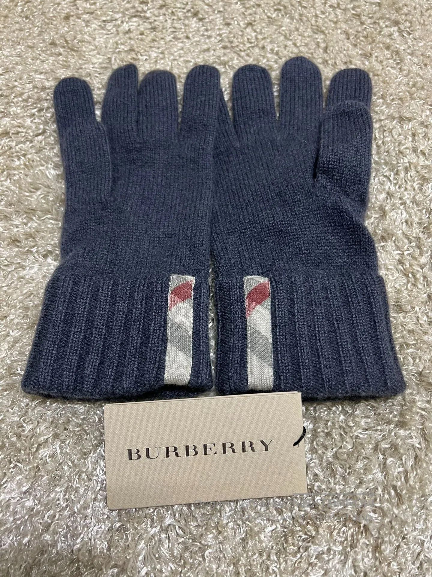 Burberry Burberry Men's Cashmere Gloves. Size ONE SIZE - 1 Thumbnail