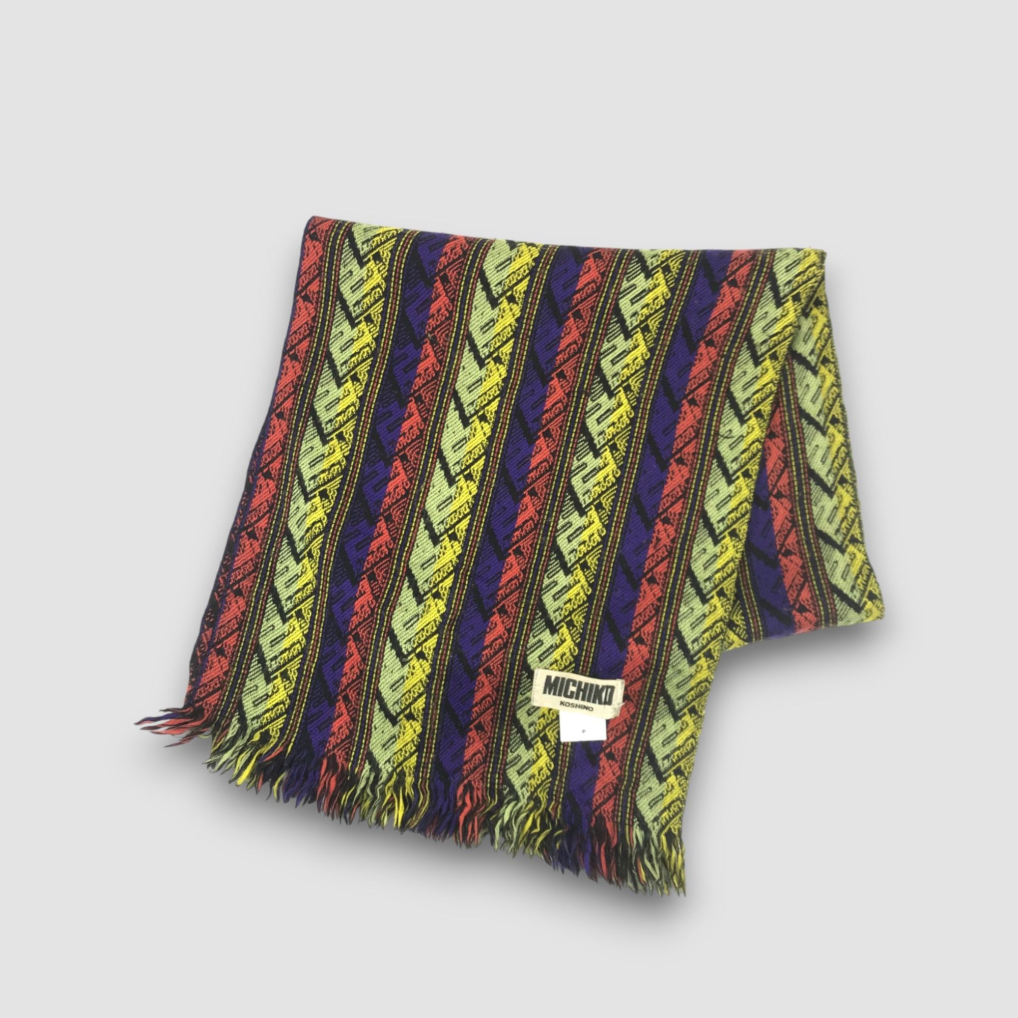 Michiko Koshino London Michiko Koshino Japanese Scarf Muffler Wool Cashmere Scarves Size ONE SIZE - 3 Thumbnail