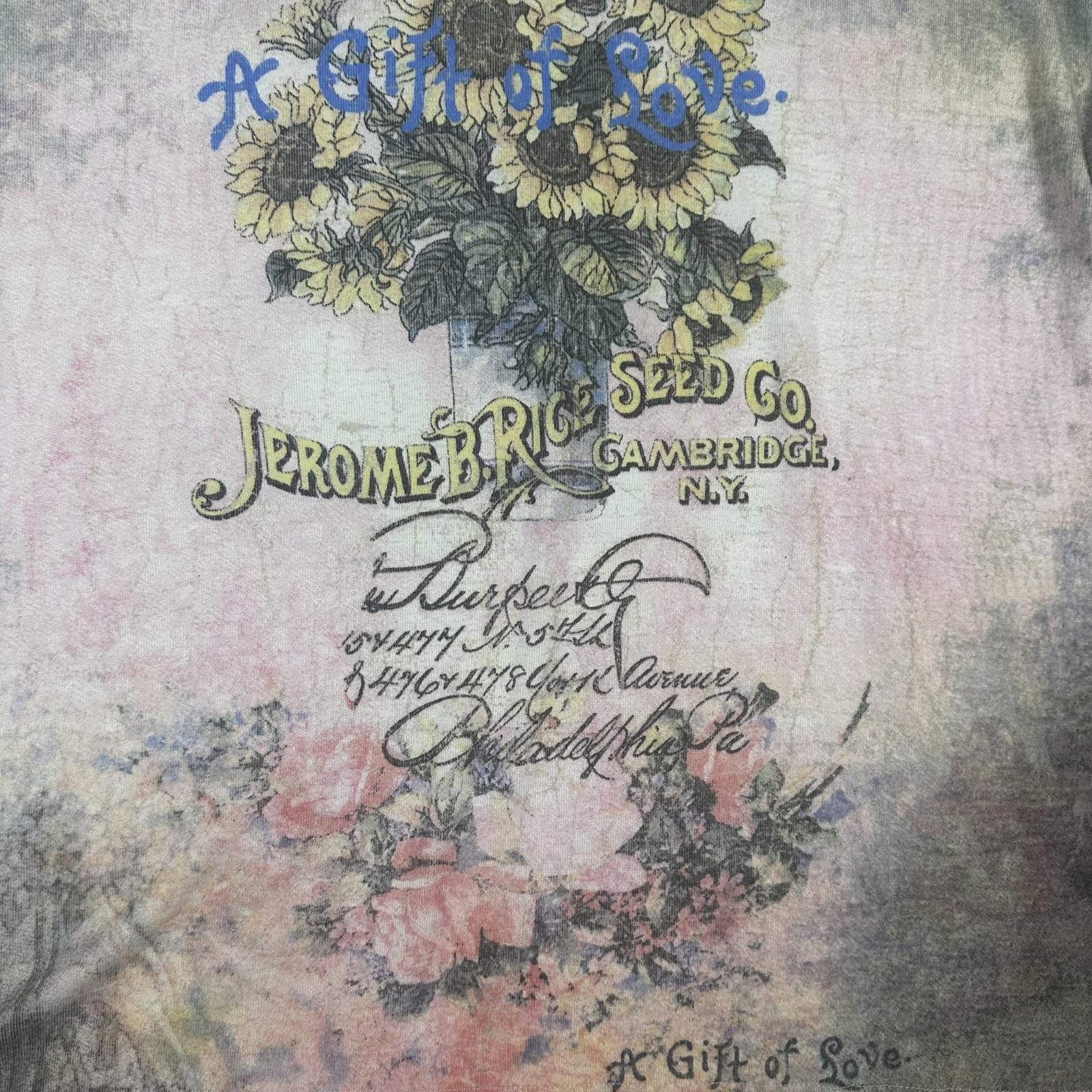 Other Women’s Long Sleeve Top Y2K Floral Print Rhinestones Size L / US 10 / IT 46 - 3 Thumbnail