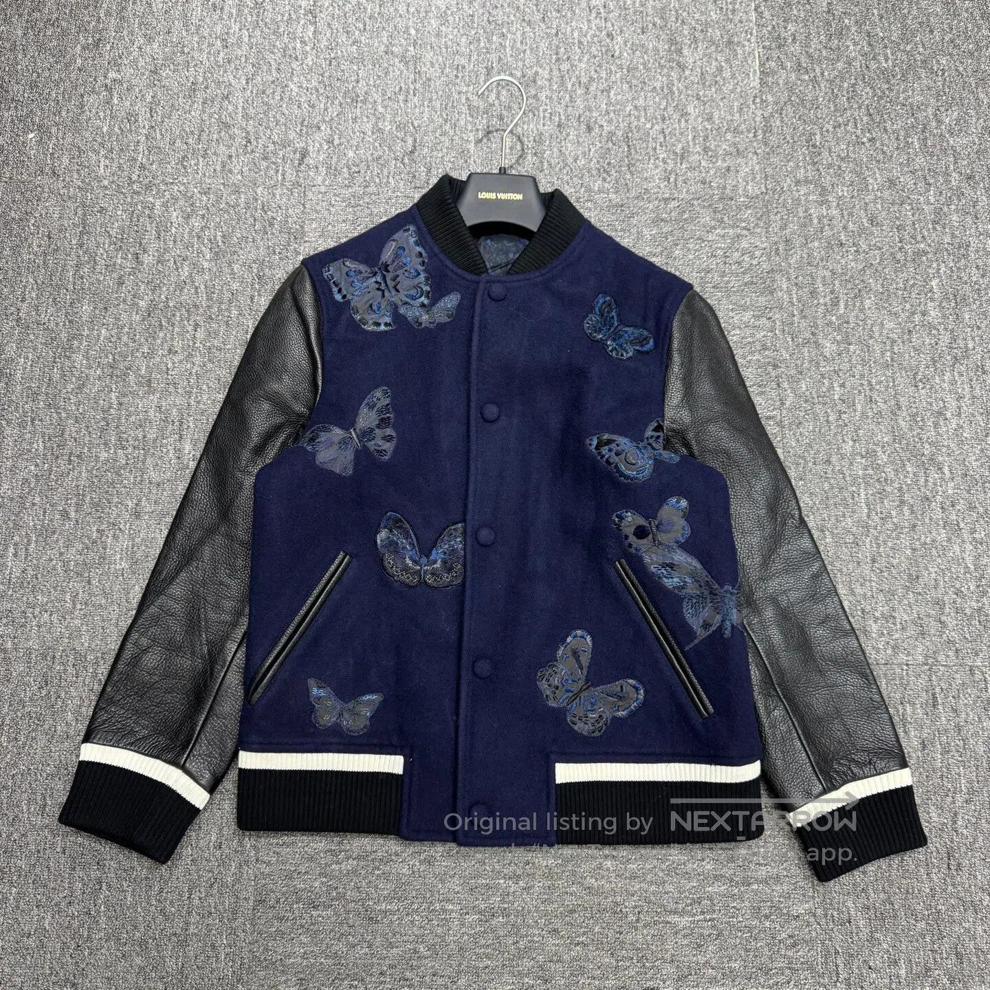 Valentino Valentino Embroidered butterfly pattern wool blend leather Size US S / EU 44-46 / 1 - 1 Thumbnail
