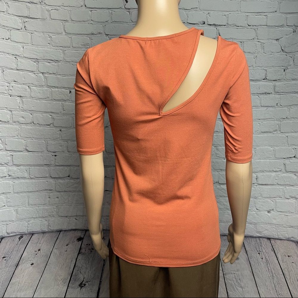 Other NWT New Adyson Parker Rust Cut Out Knit Top Size XS Size XS / US 0-2 / IT 36-38 - 4 Thumbnail