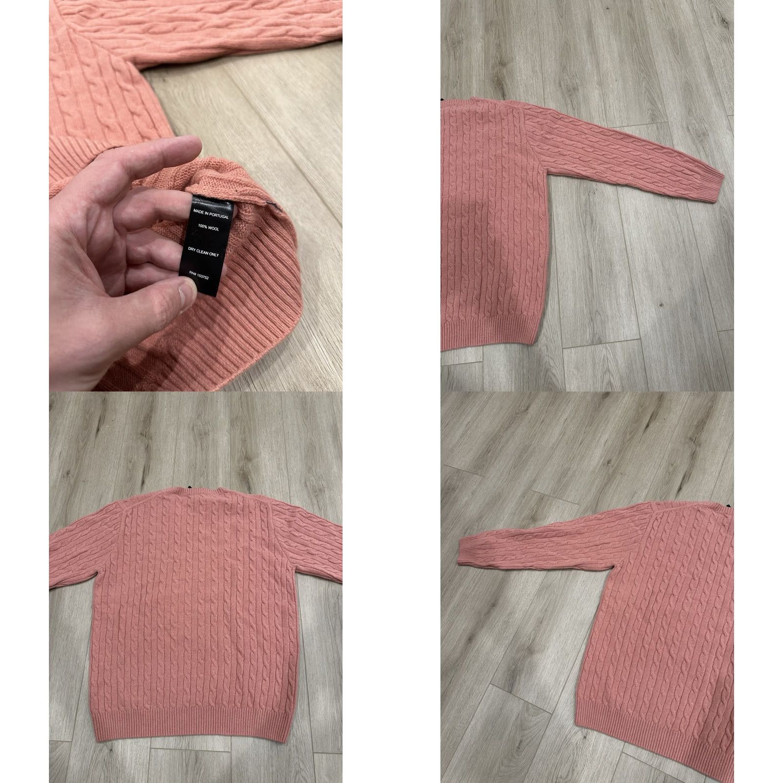 Rowing Blazers NWT Rowing Blazers 100% Wool Pink Cable Knit Skull Sweater XL Women Pullover Knit Style: Chunky-Knit, Long Sleeve, Casual, Regular Fit Size XL / US 12-14 / IT 48-50 - 8 Thumbnail