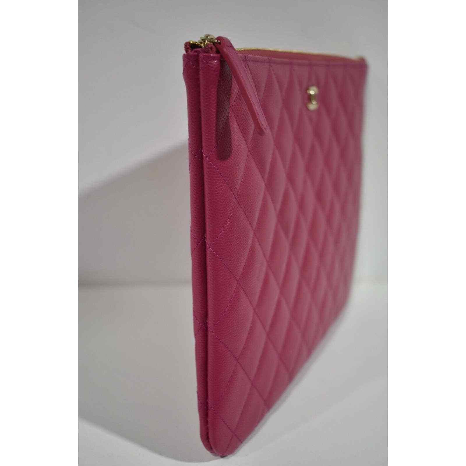 Chanel Chanel Classic Gold CC Zipper Pouch O Case Medium Bag Size ONE SIZE - 8 Thumbnail