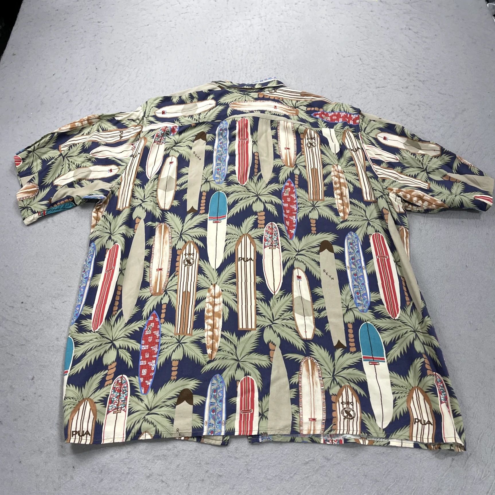 Reyn Spooner VINTAGE Reyn Spooner Shirt Mens 2XL Rayon Surf Boards Hawaiian Floral Beach 90s Size US XXL / EU 58 / 5 - 5 Thumbnail
