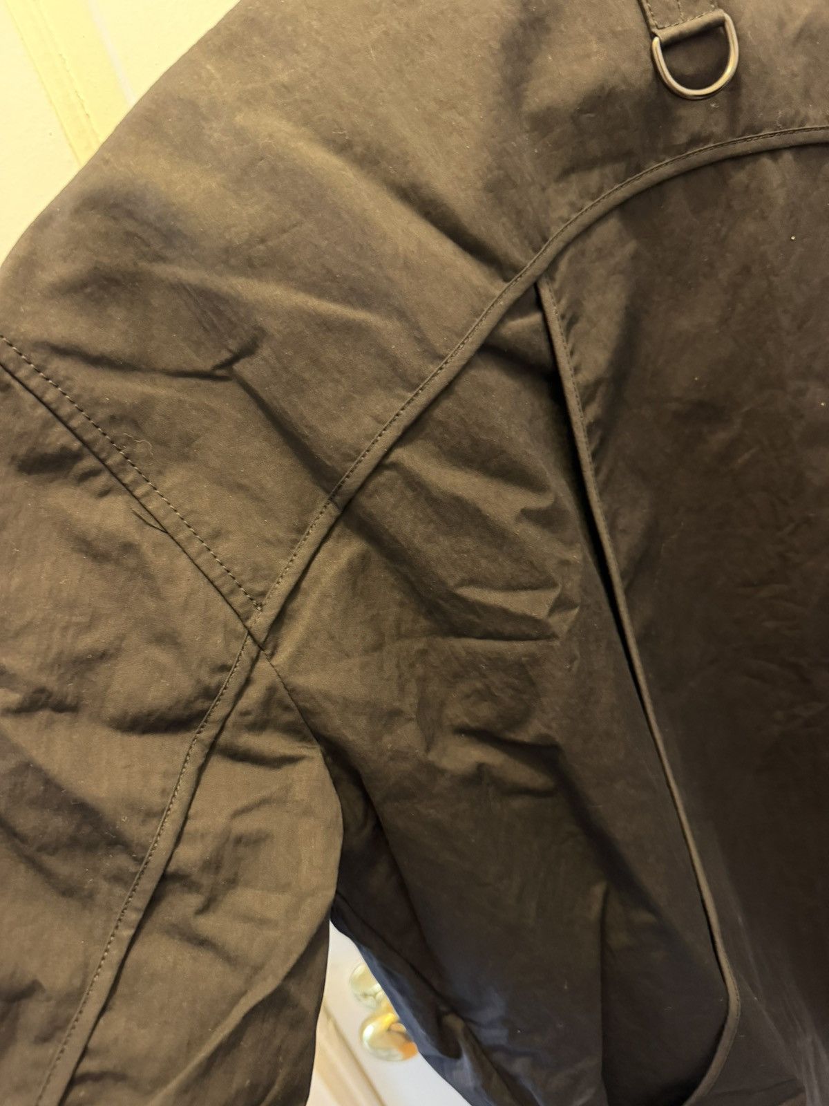 Alexandre Plokhov NWOT $790 Crisp Cotton/Nylon Layered Moto Jacket Size US XL / EU 56 / 4 - 7 Thumbnail